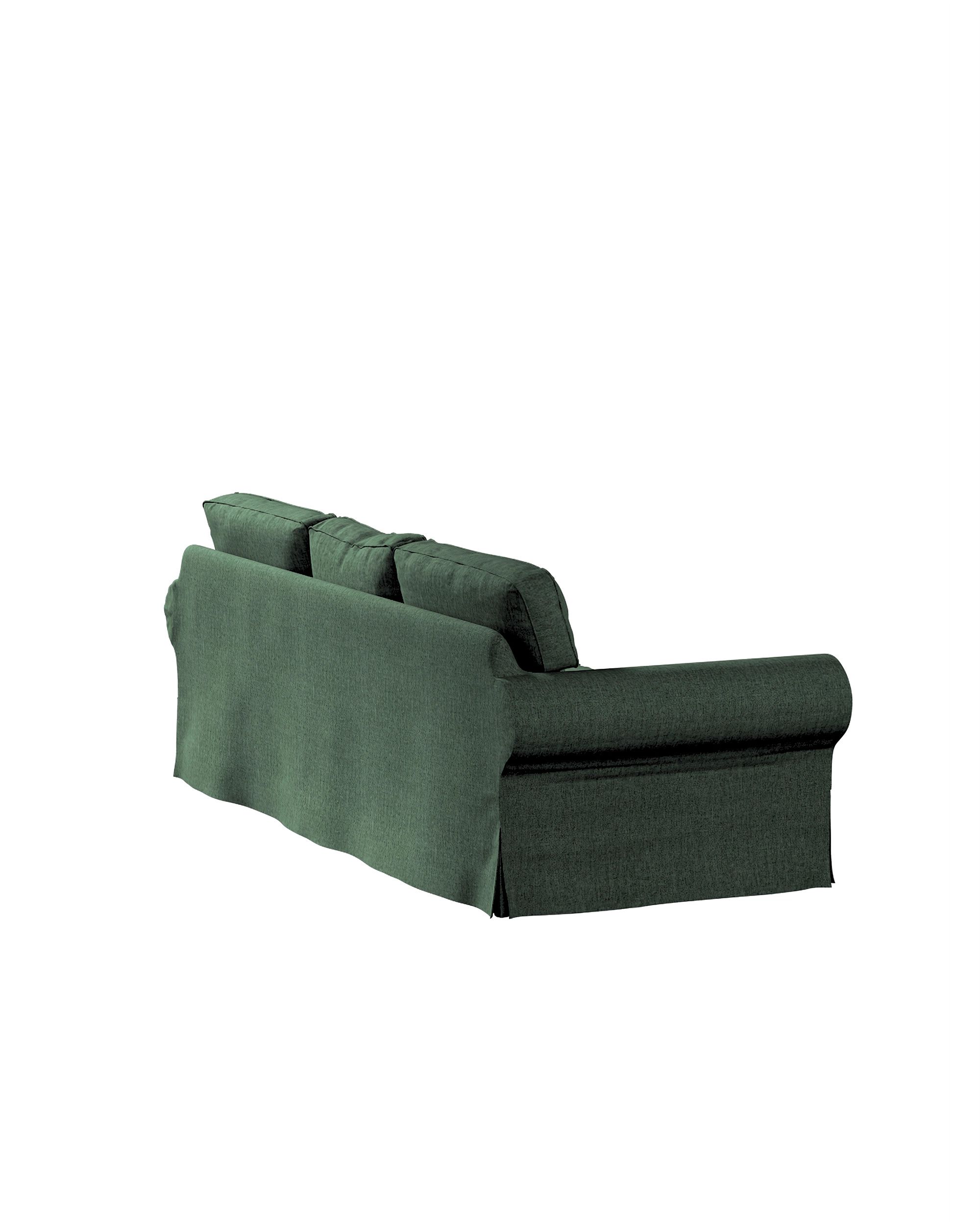 Ektorp 3-seater sofa bed cover (for model on sale in Ikea since 2013) product colour green fabric structured (hover)