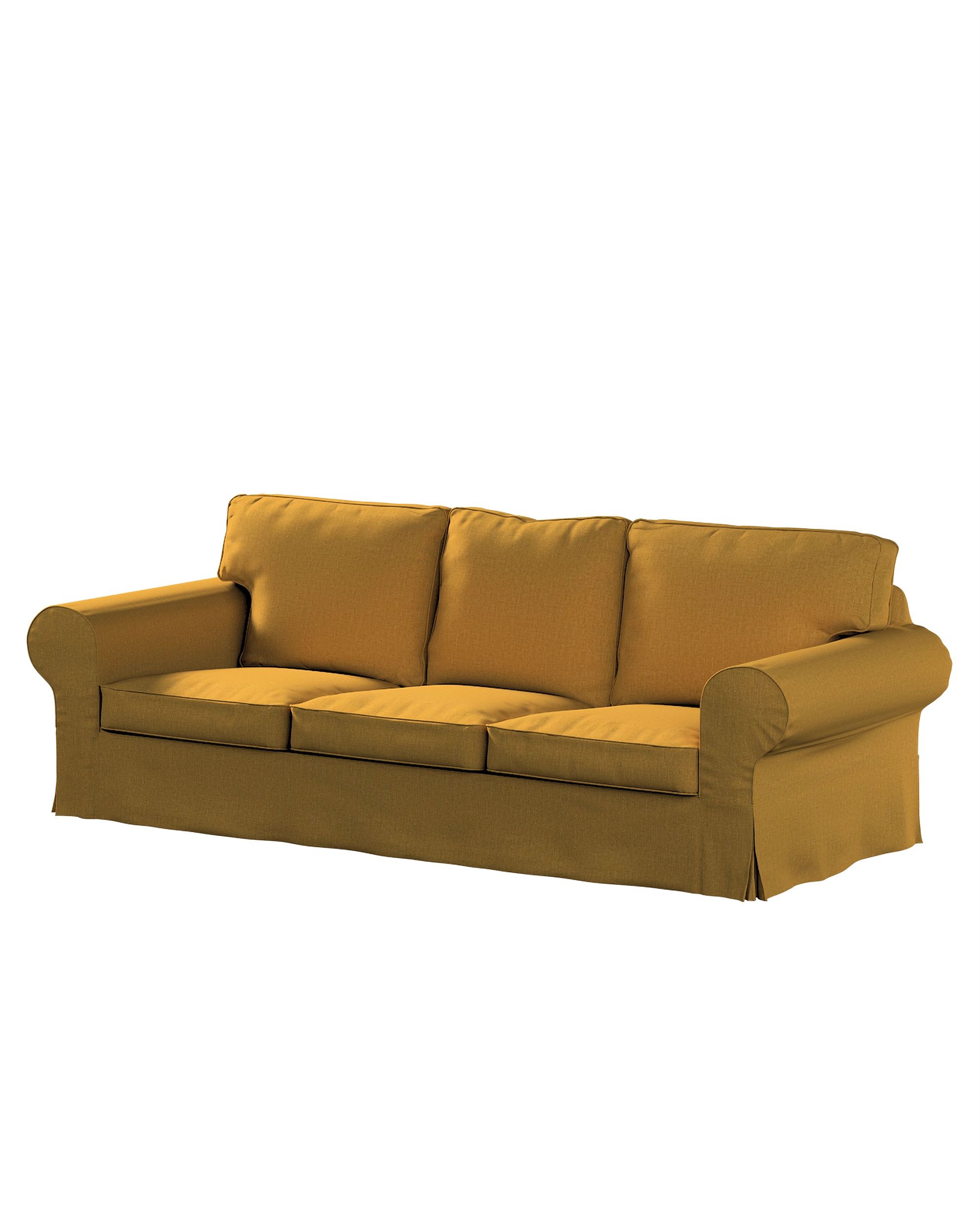 Ektorp 3-seater sofa bed cover (for model on sale in Ikea since 2013) product colour yellow fabric structured