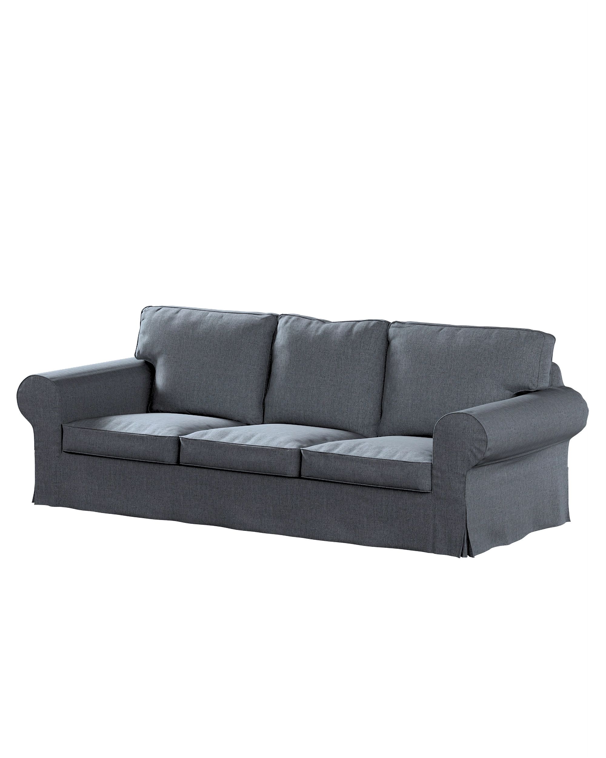 Ektorp 3-seater sofa bed cover (for model on sale in Ikea since 2013) product colour grey fabric structured
