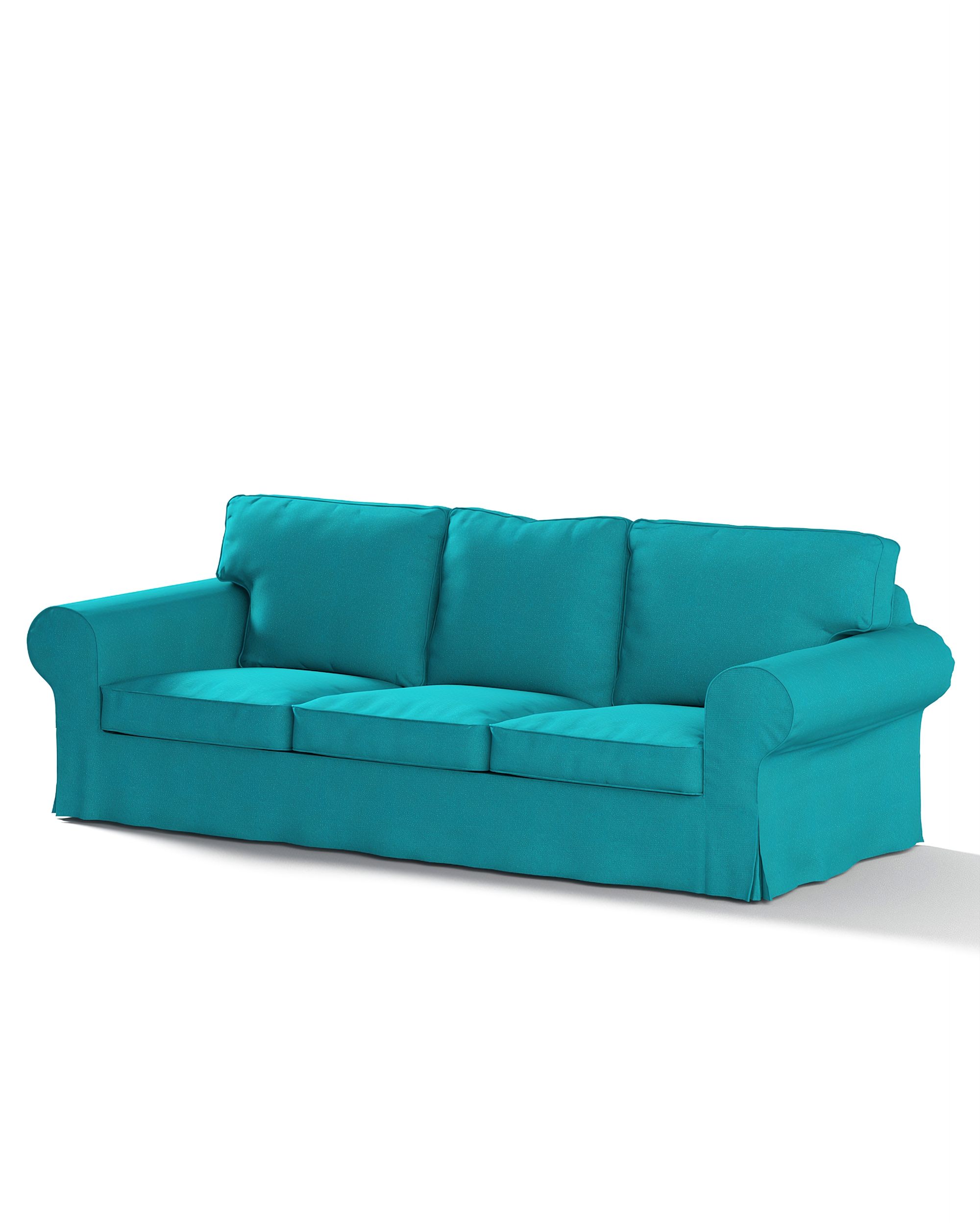 Ektorp 3-seater sofa bed cover (for model on sale in Ikea since 2013) product colour blue fabric structured