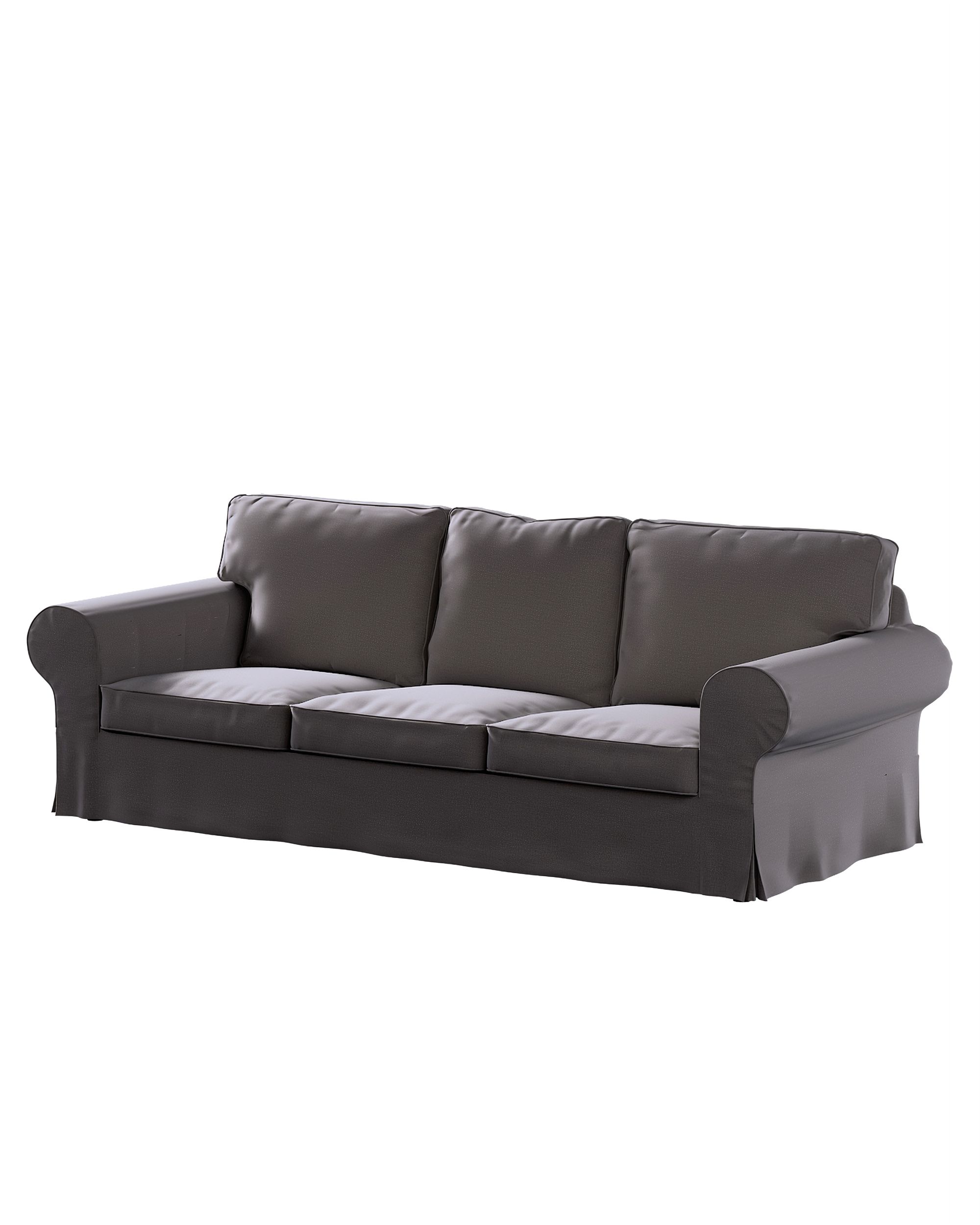 Ektorp 3-seater sofa bed cover (for model on sale in Ikea since 2013) product colour brown fabric velvet