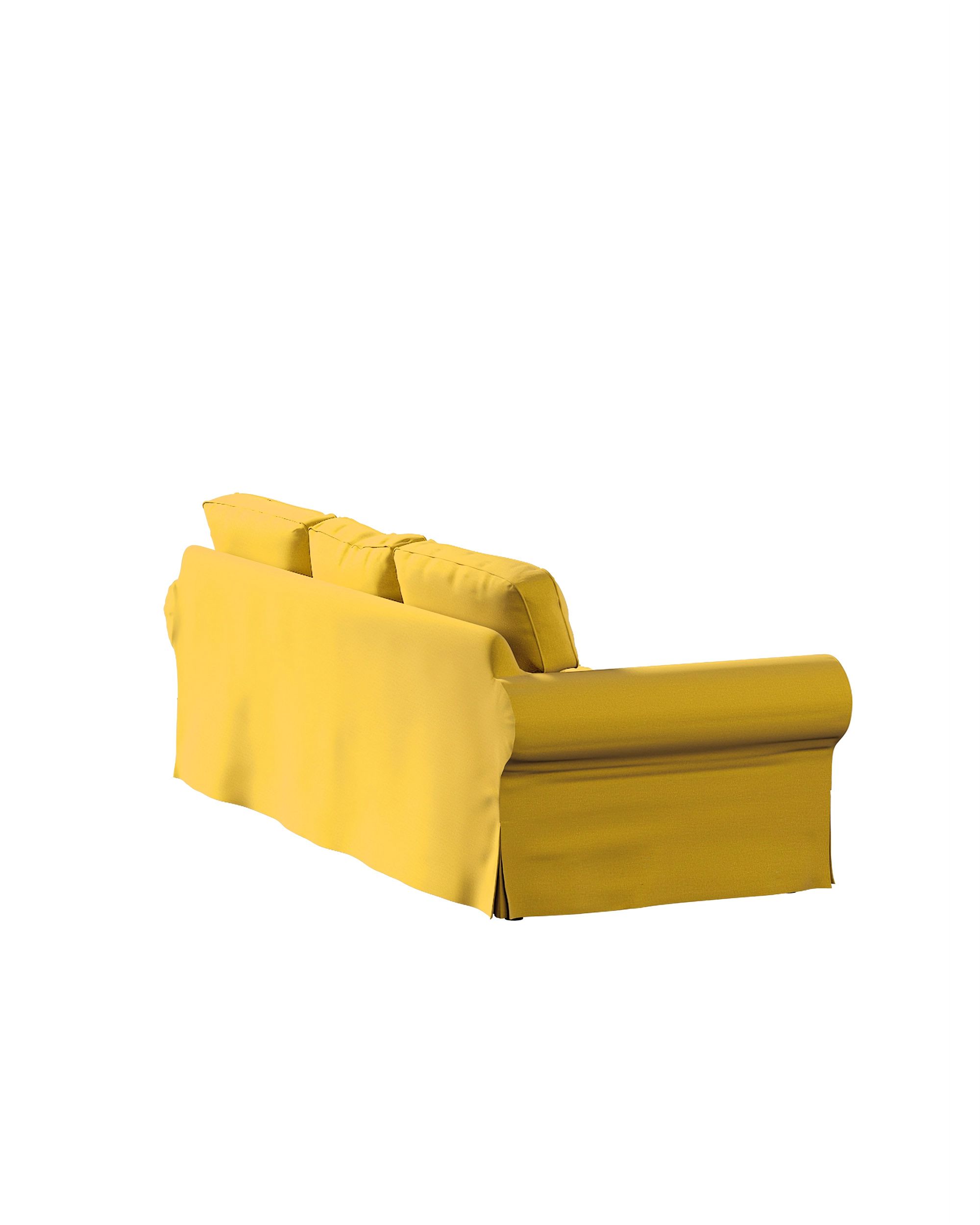Ektorp 3-seater sofa bed cover (for model on sale in Ikea since 2013) product colour yellow fabric velvet (hover)