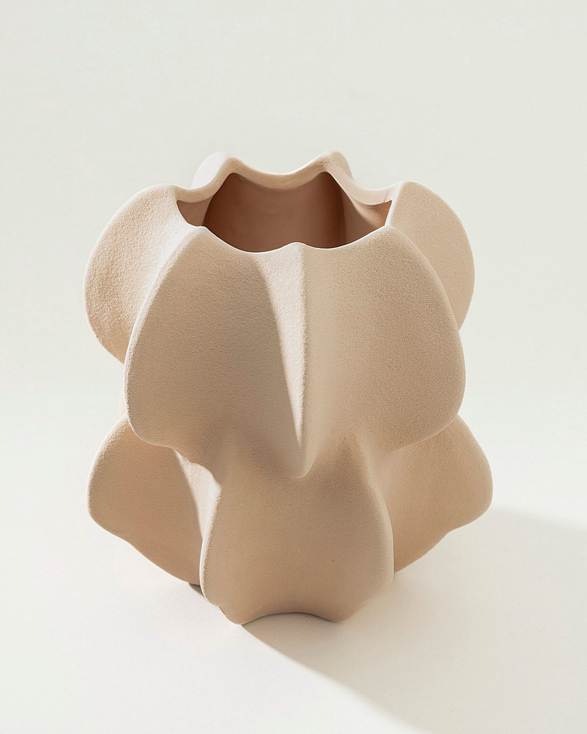 Stoneware vase Petal Pink II 15x17 cm