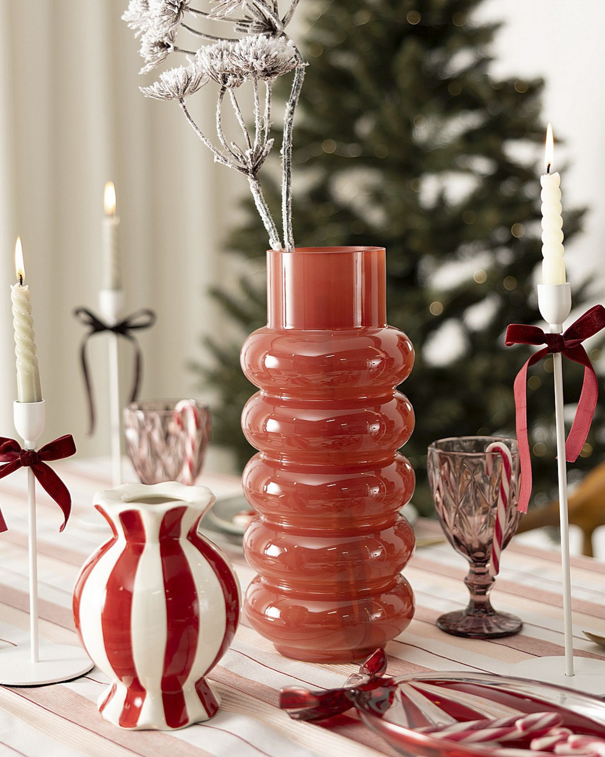 Glass vase Rosso 15x35 cm (hover)