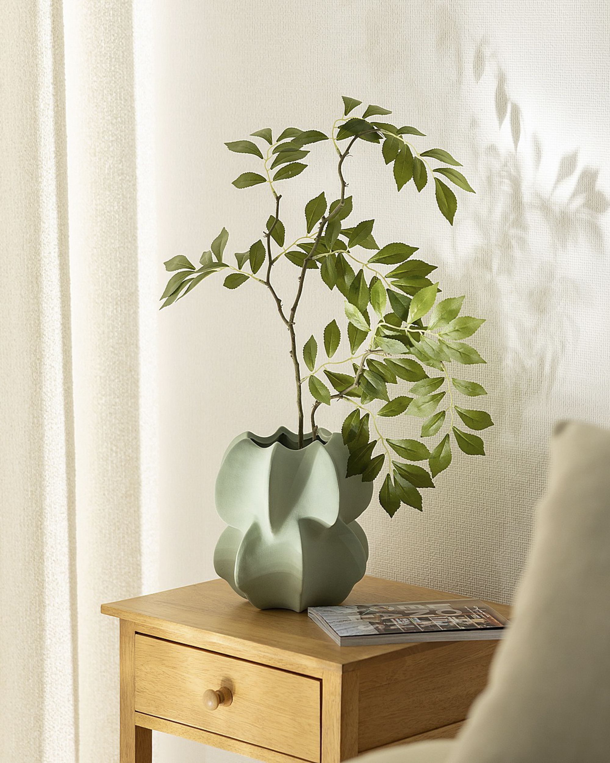 Vase Nuvia green 20x21 cm