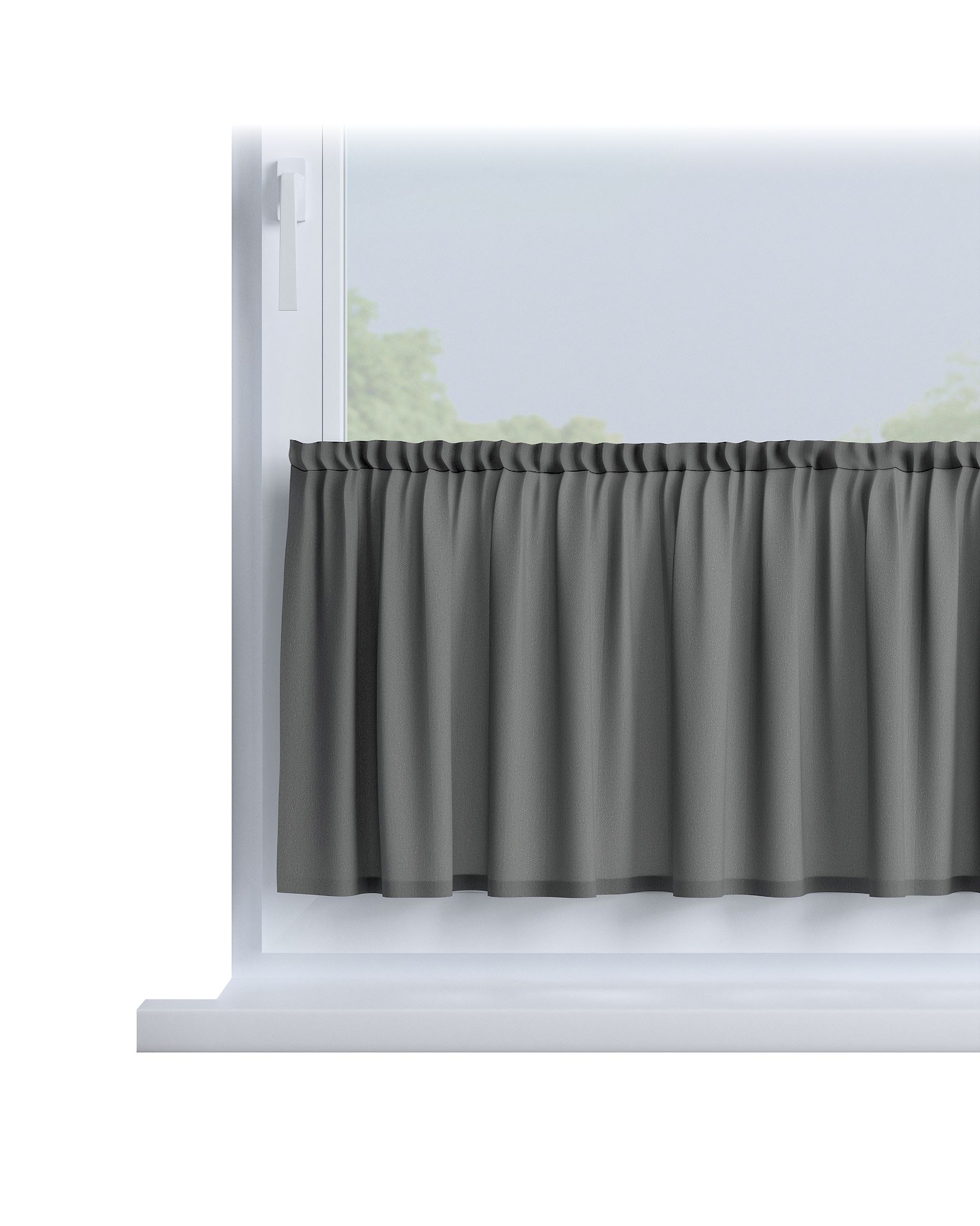 Slot valance product colour grey