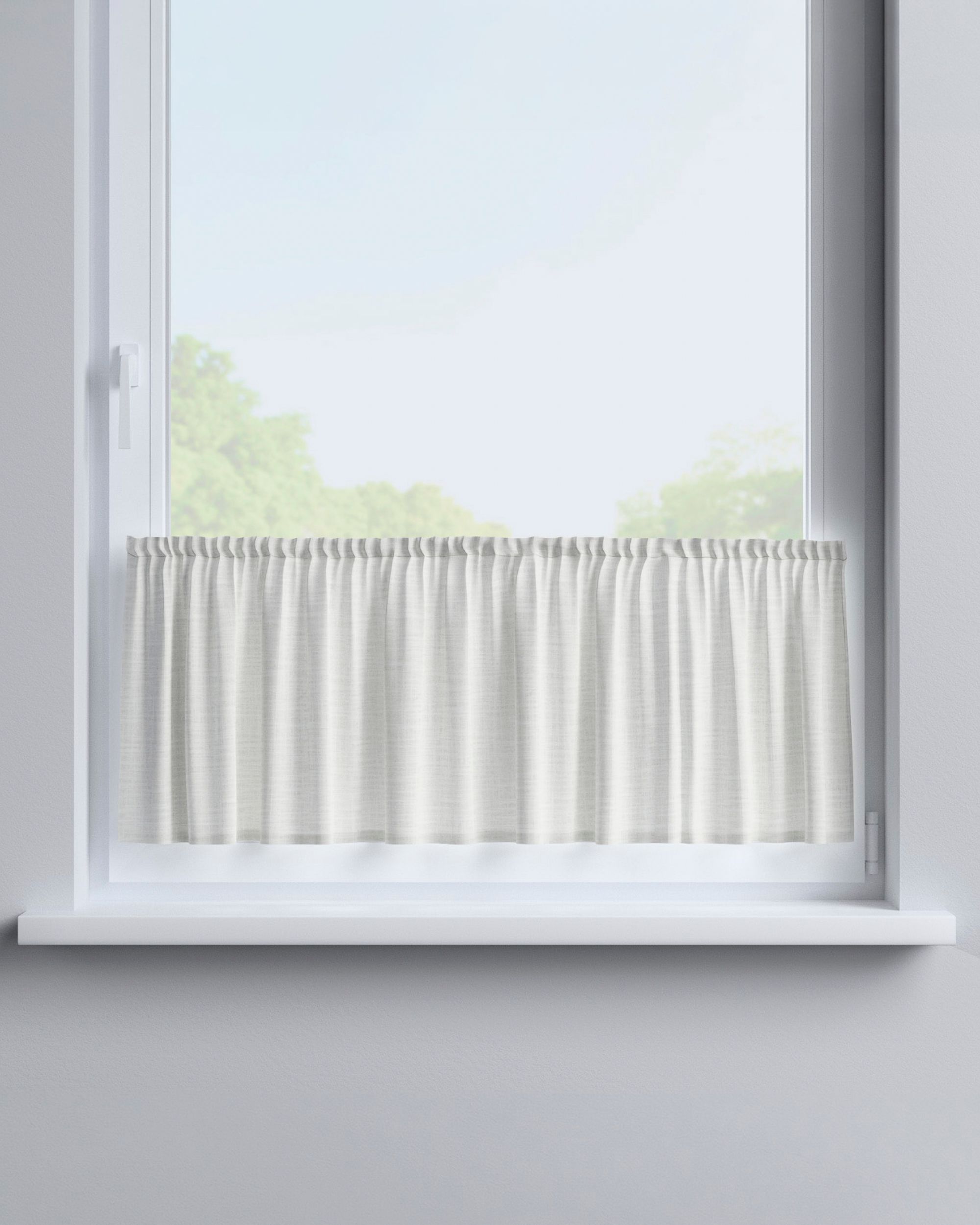 Slot valance product colour cream fabric structured (hover)
