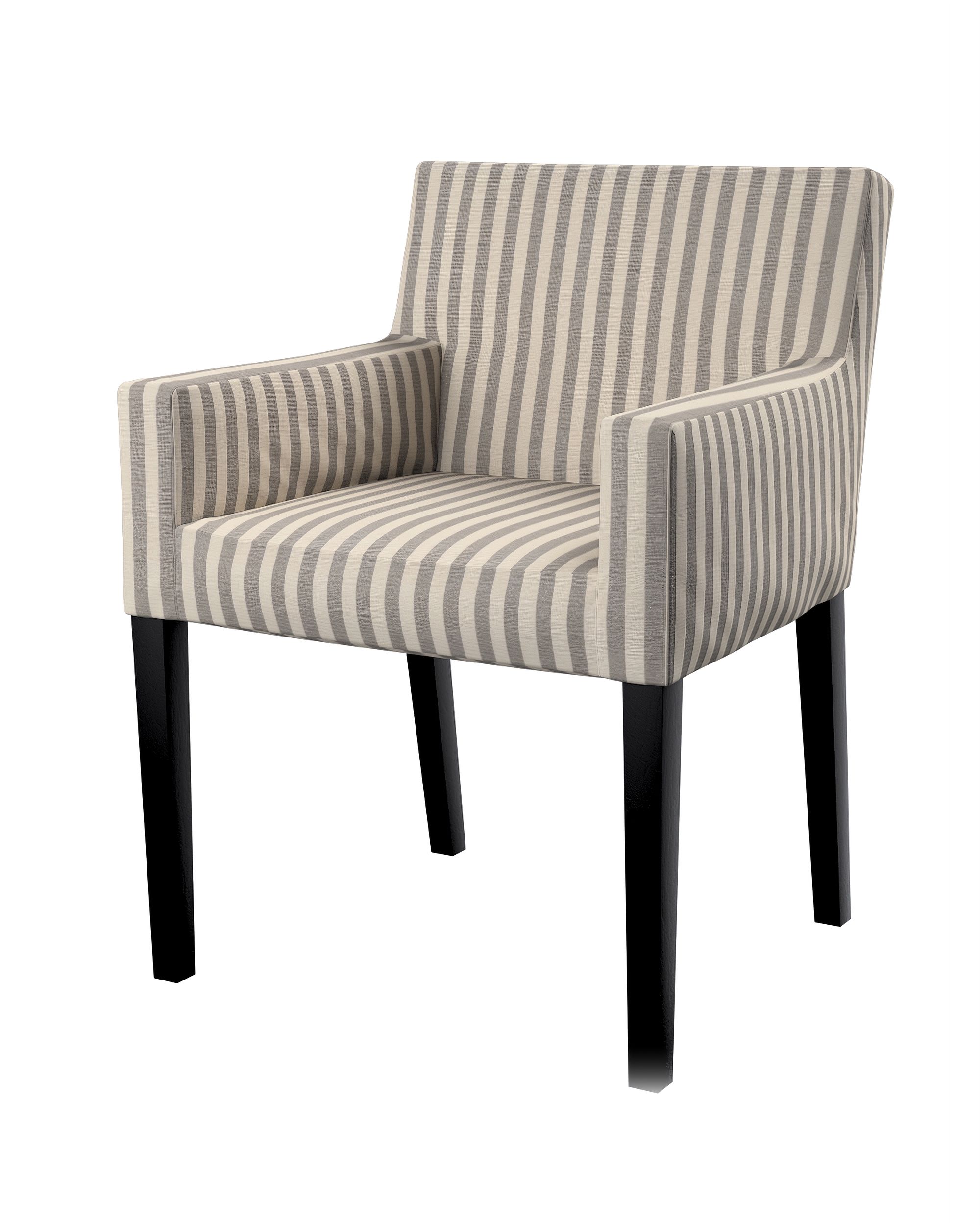 Nils chair cover product colour grey fabric patterned