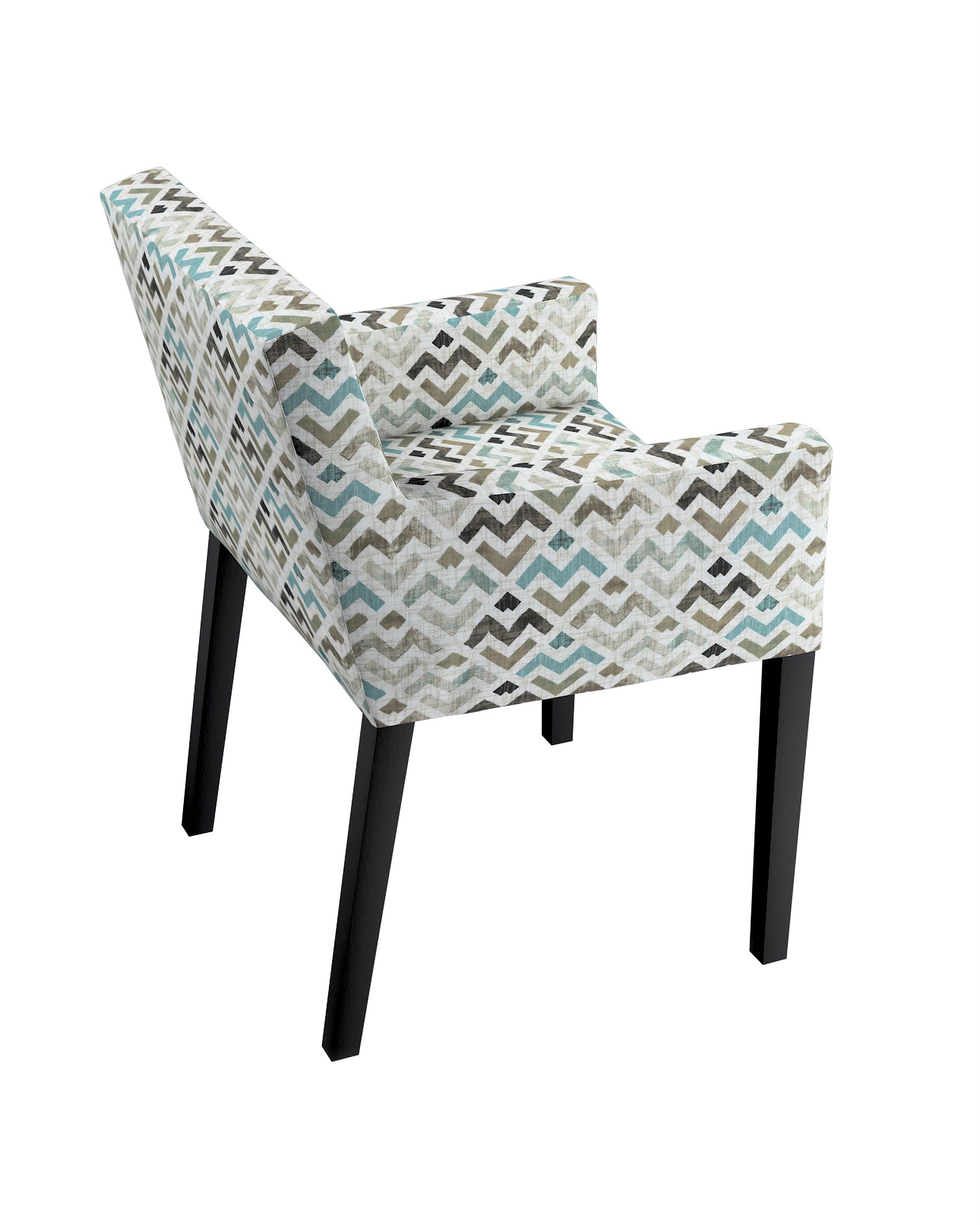 Nils chair cover product colour brown fabric patterned (hover)