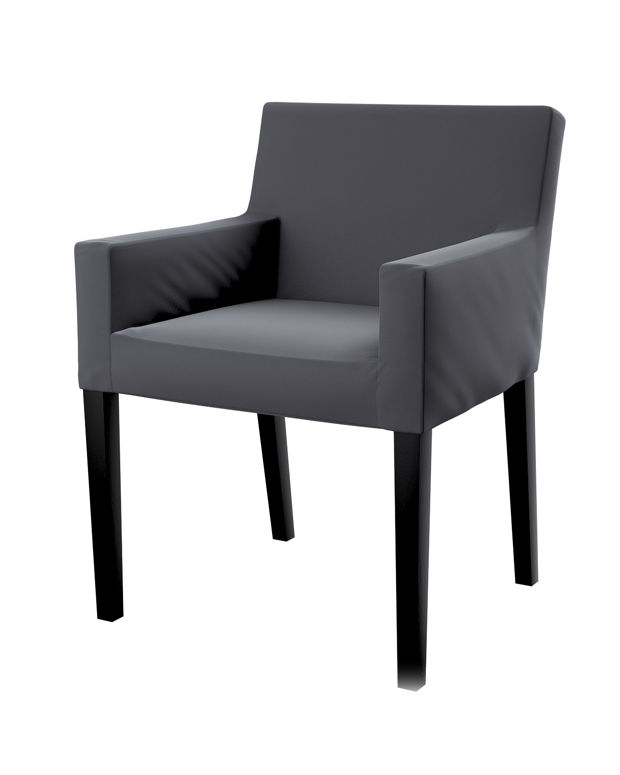 Nils chair cover product colour grey fabric gloss, velvet