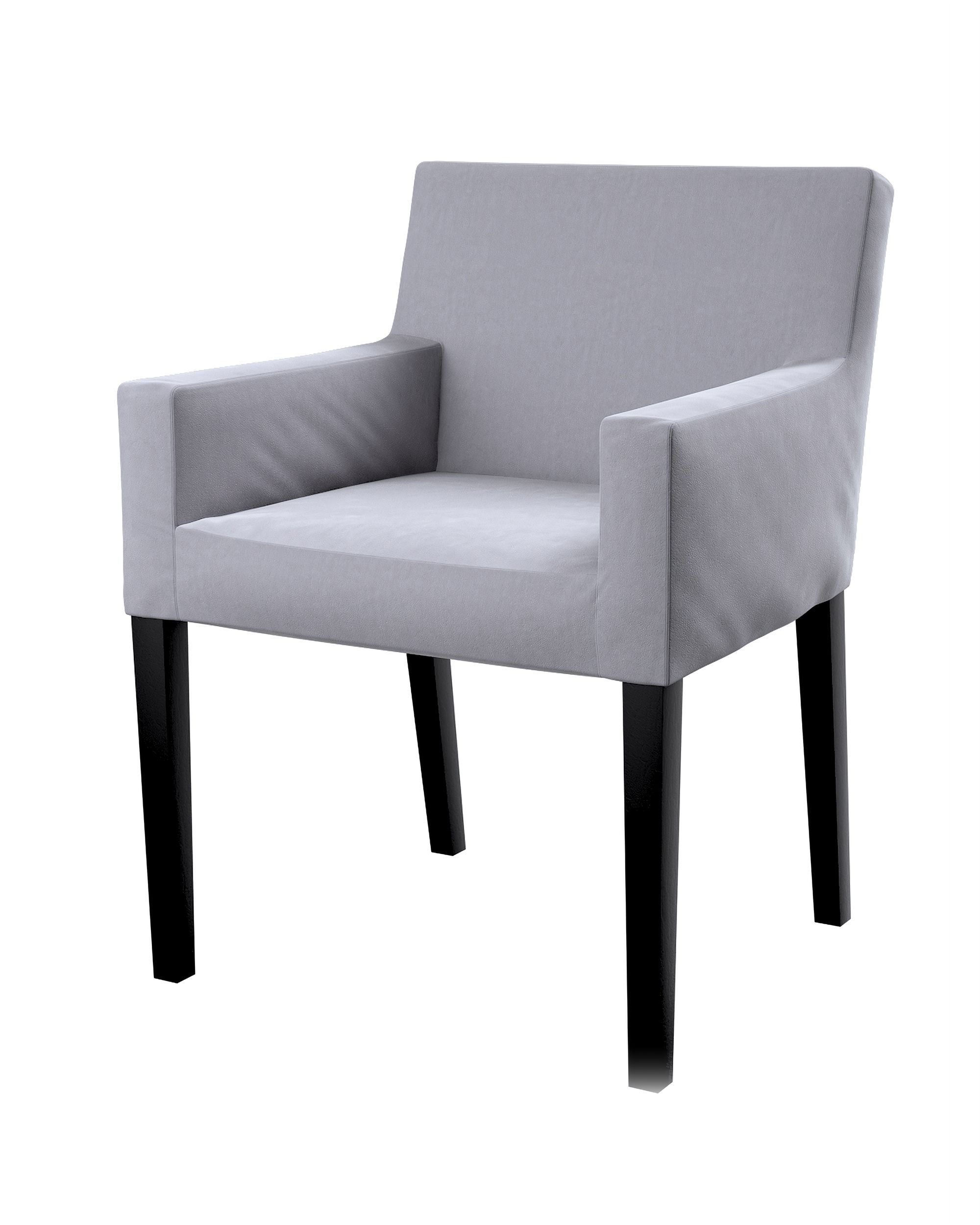 Nils chair cover product colour grey fabric gloss, velvet