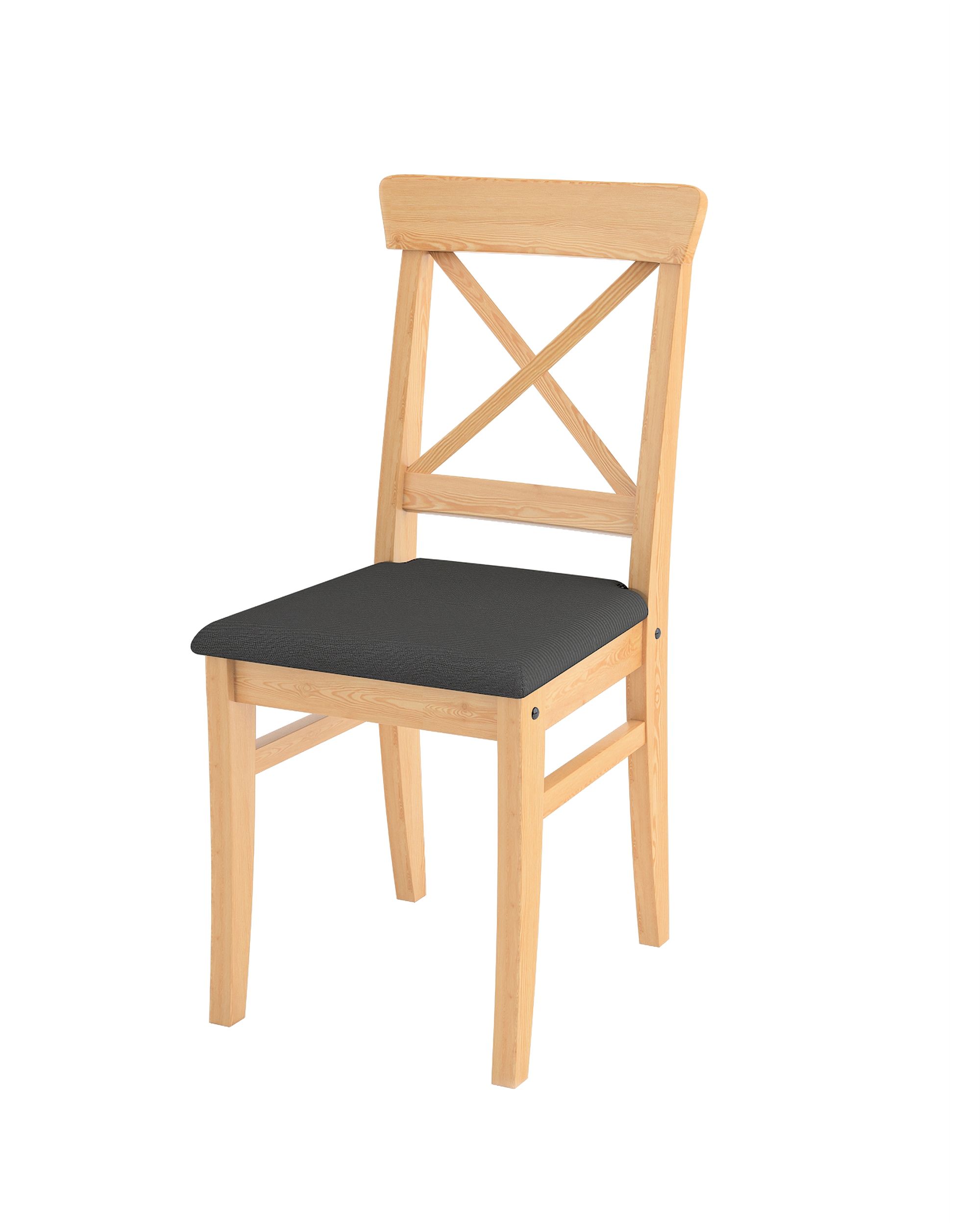 Cover for Ingolf chair with upholstered seat product colour black