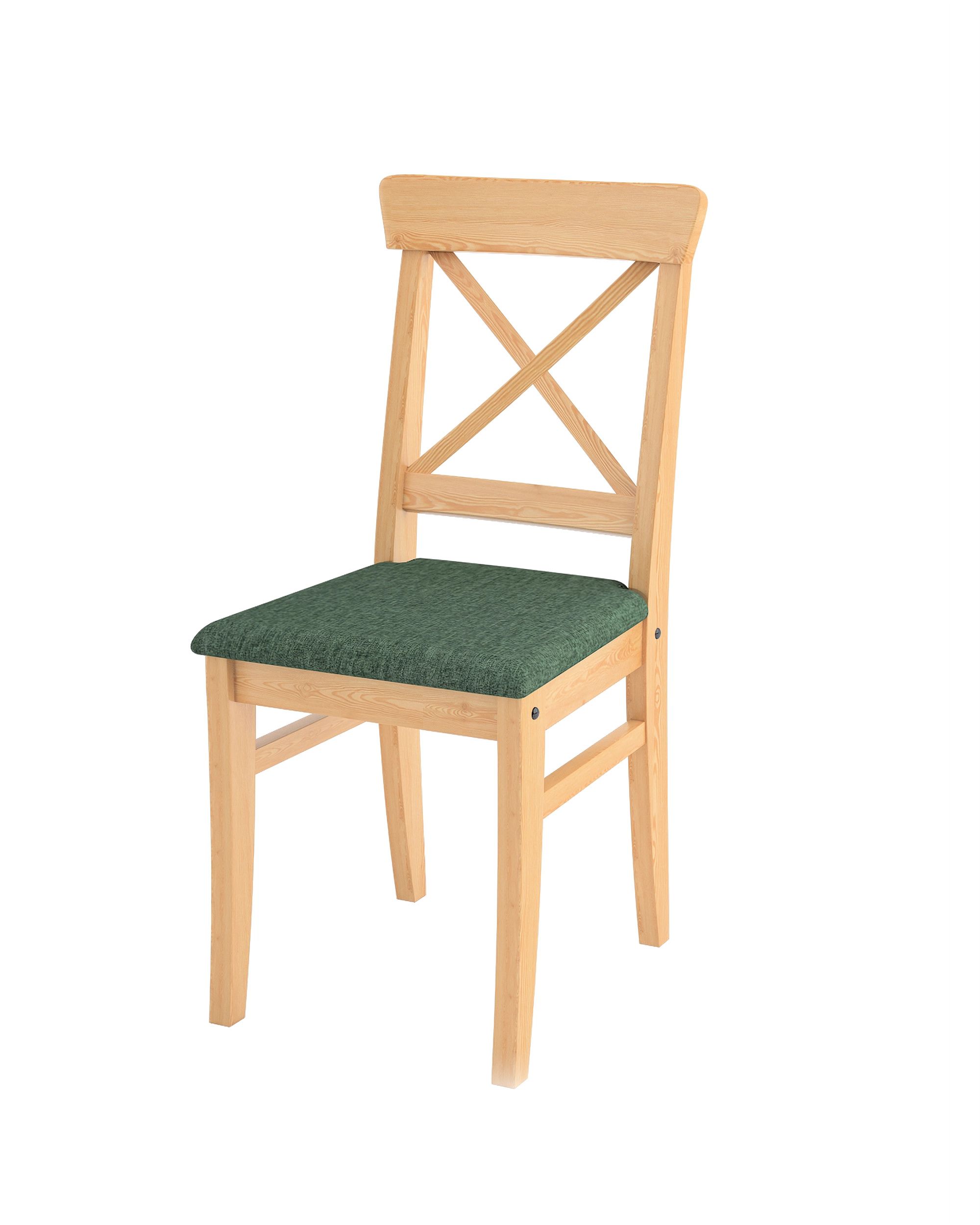 Cover for Ingolf chair with upholstered seat product colour green fabric structured