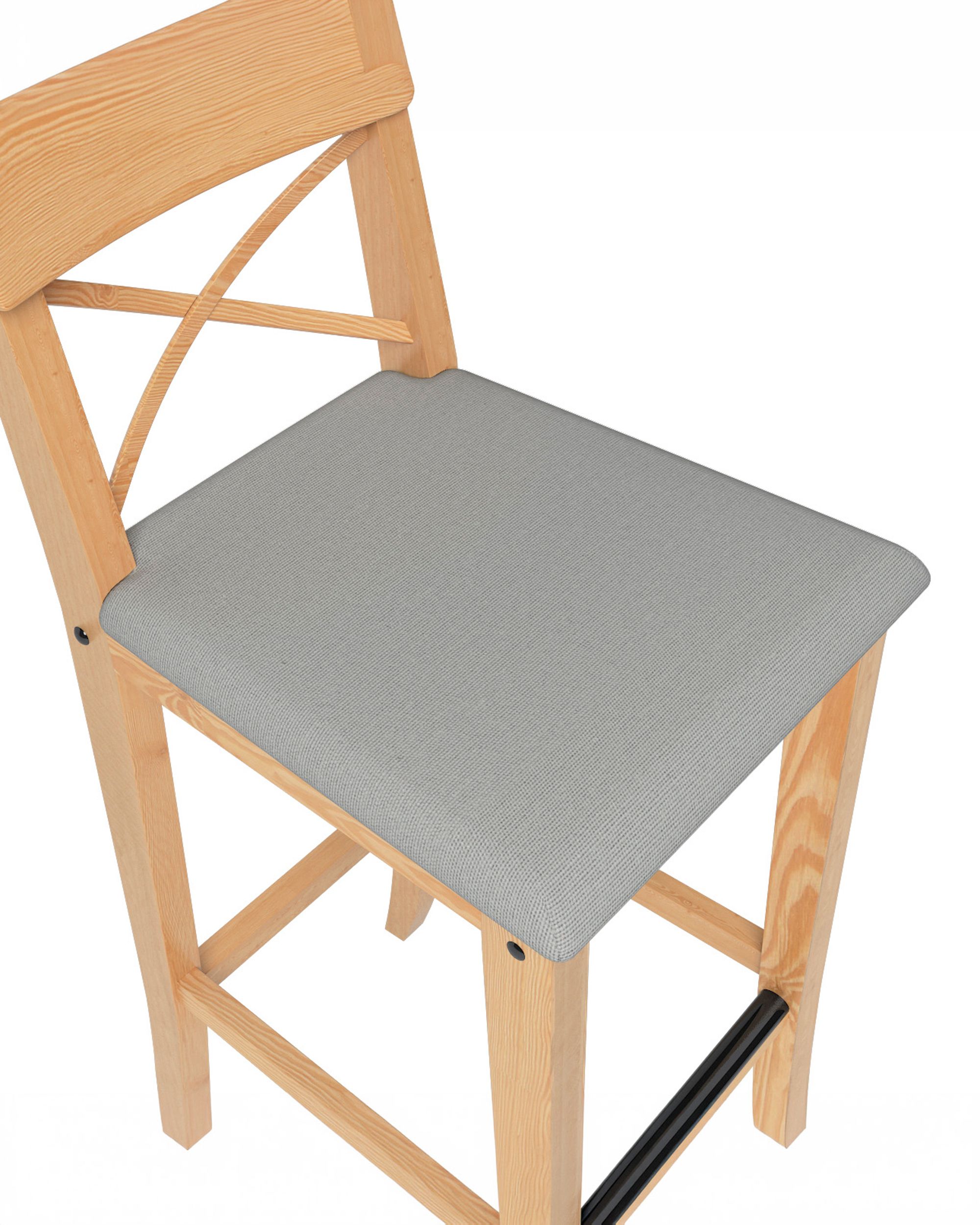 Cover for Ingolf bar chair with upholstered seat product colour grey (hover)