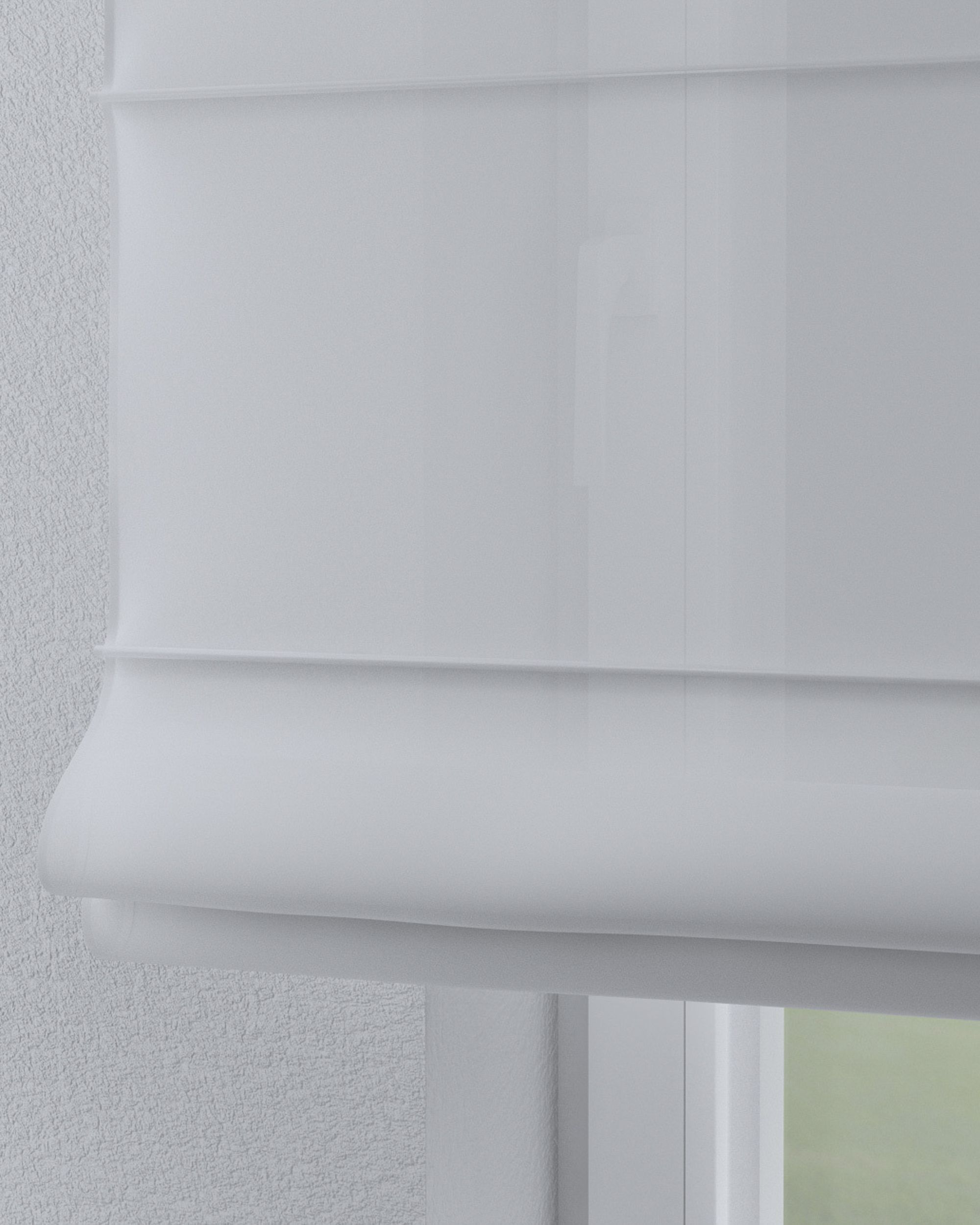 Torino slot Roman blind product colour white fabric semi-sheer, structured (hover)