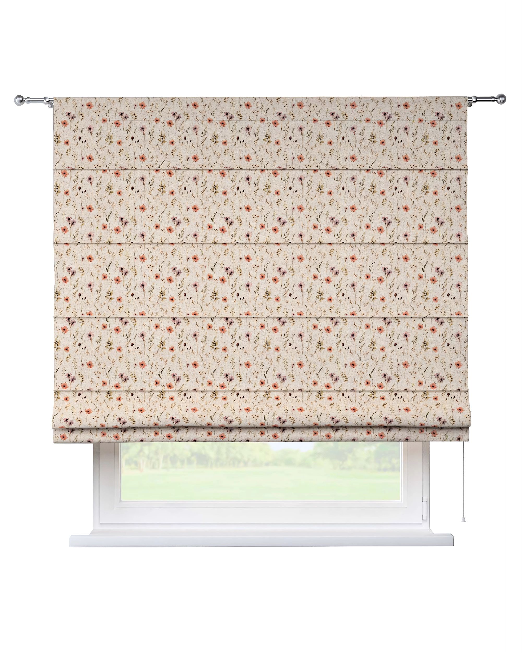 Torino slot Roman blind product colour multicolour fabric structured, patterned