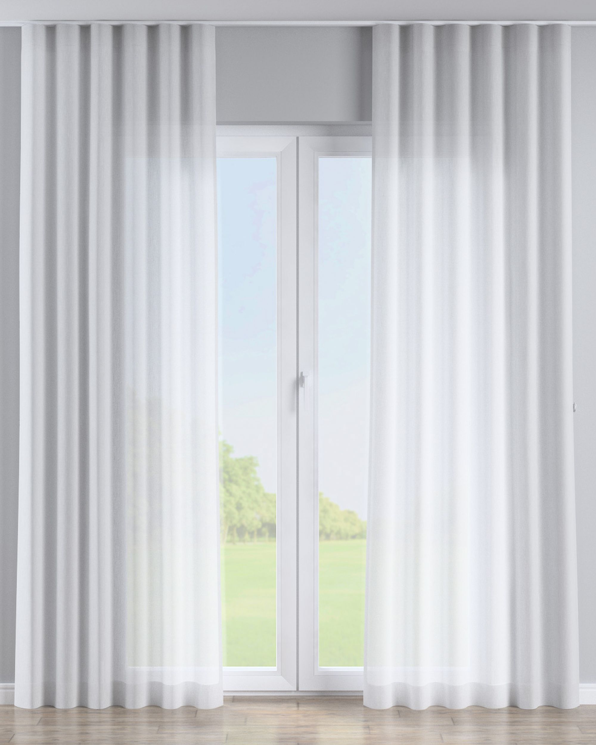 Wave Curtain product colour cream fabric semi-sheer, structured, patterned (hover)