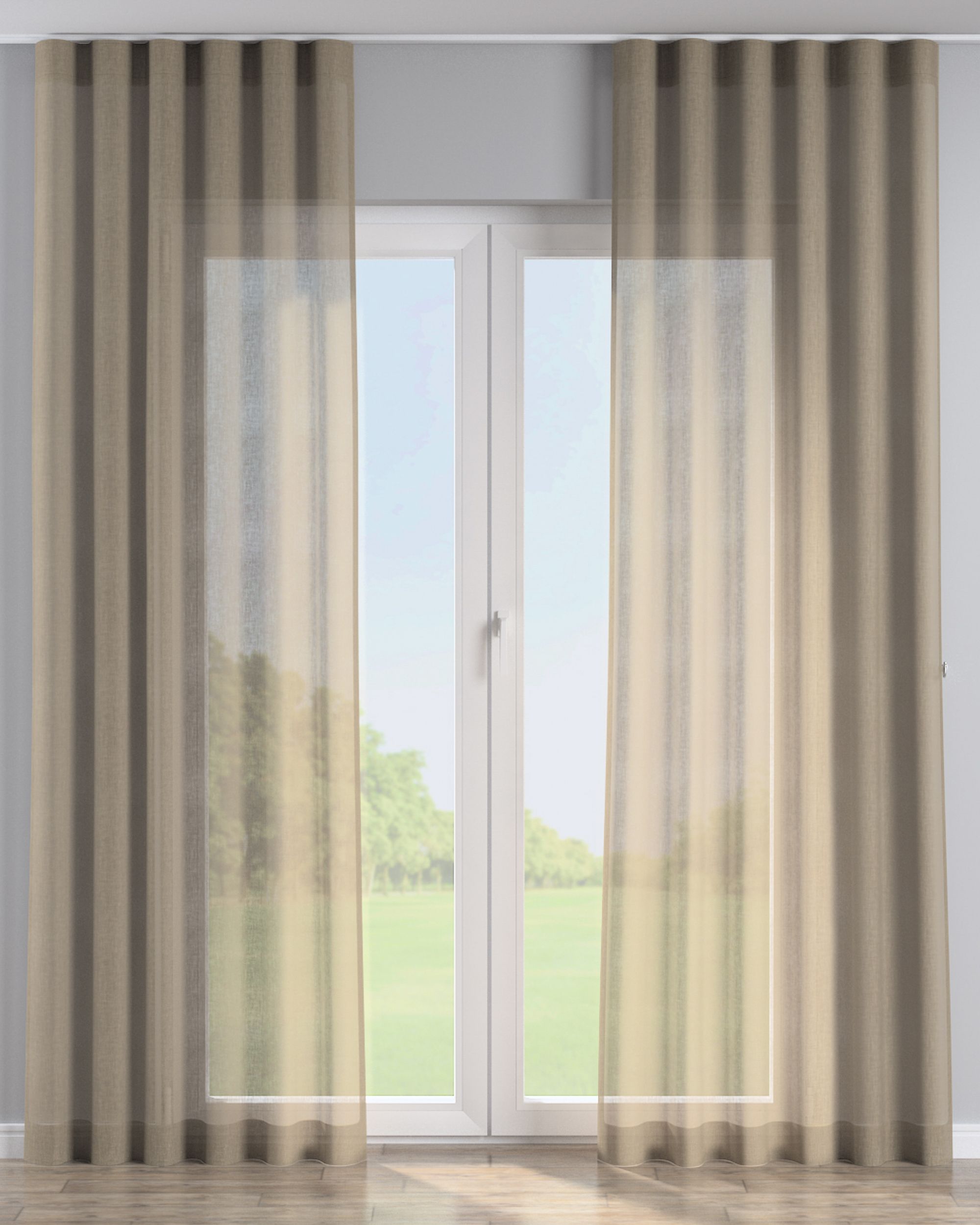 Wave Curtain product colour beige fabric structured