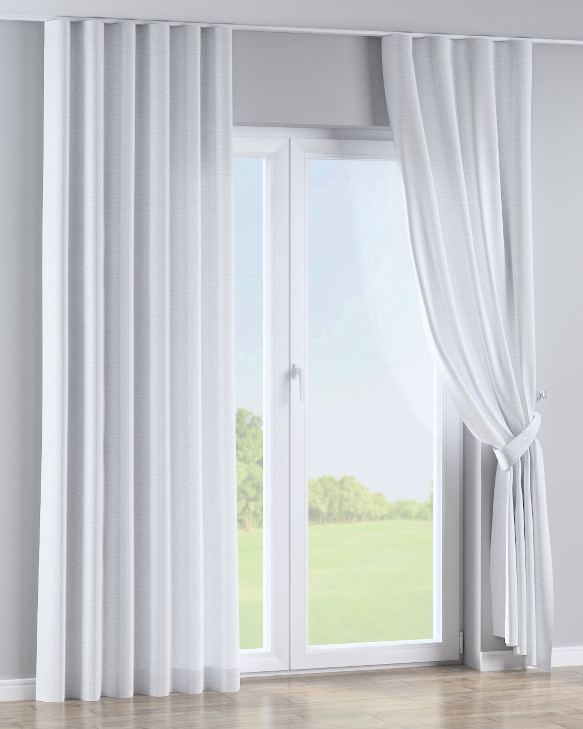Wave Curtain product colour white fabric structured (hover)