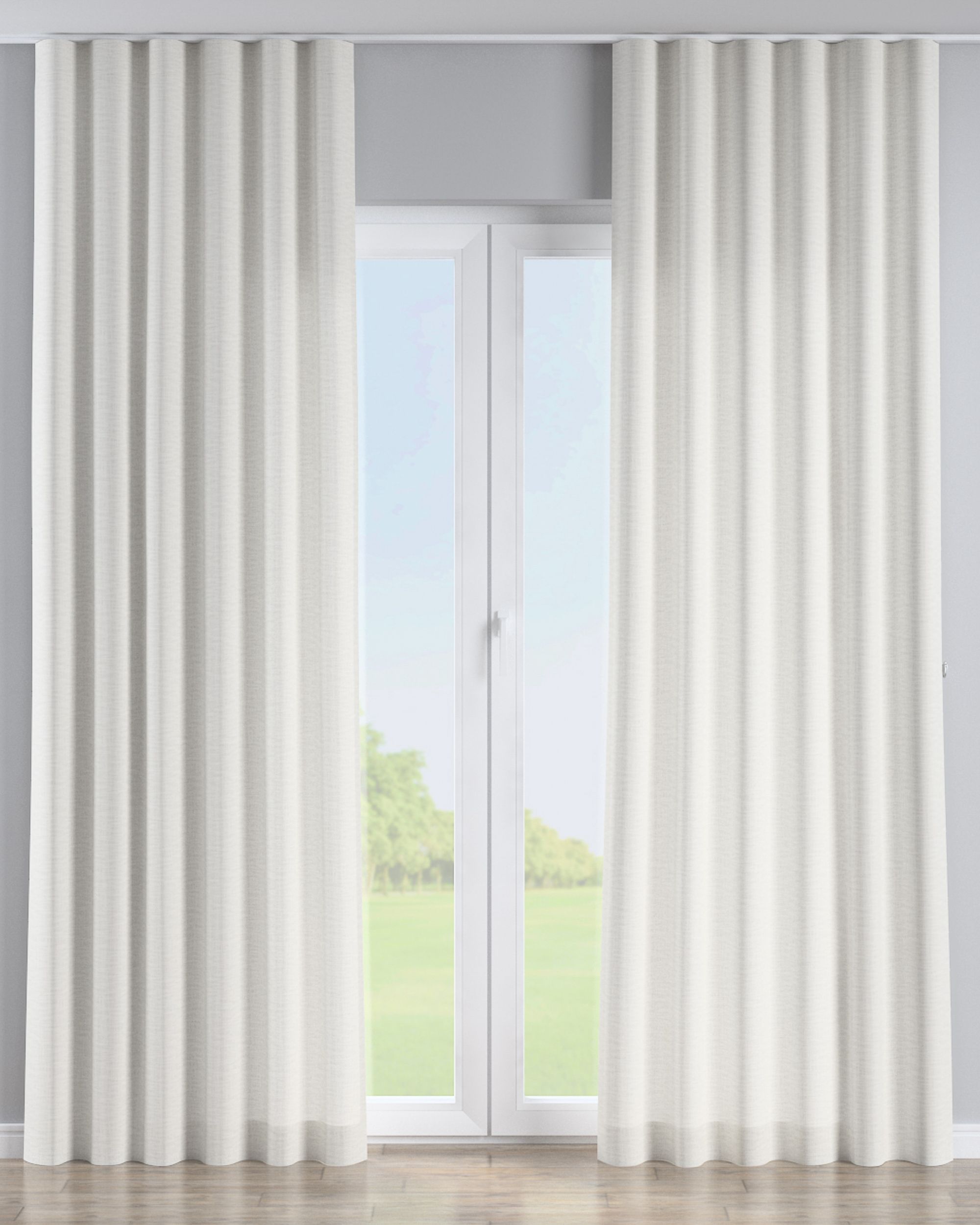 Wave Curtain product colour cream fabric structured