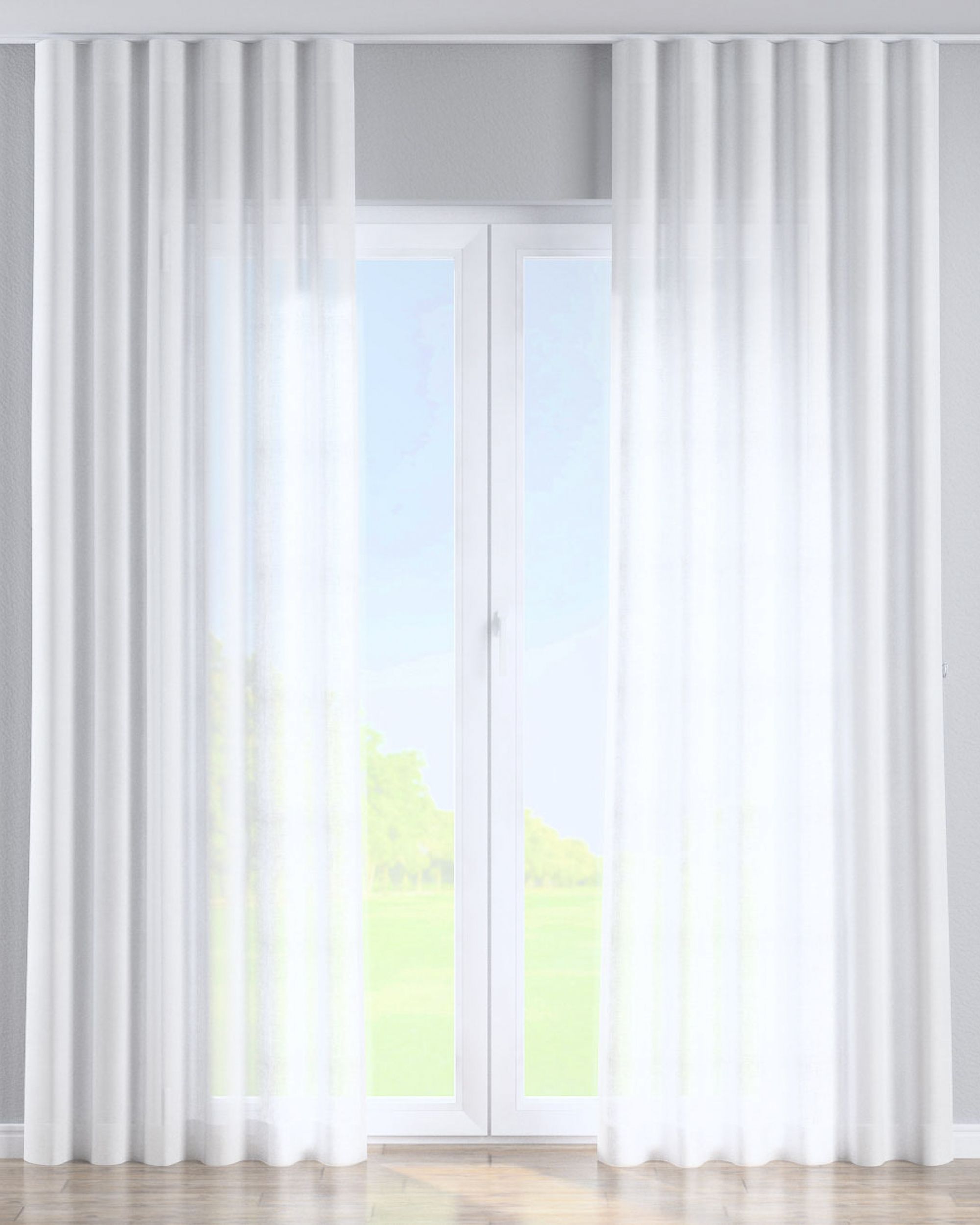 Wave Curtain product colour cream fabric semi-sheer, structured
