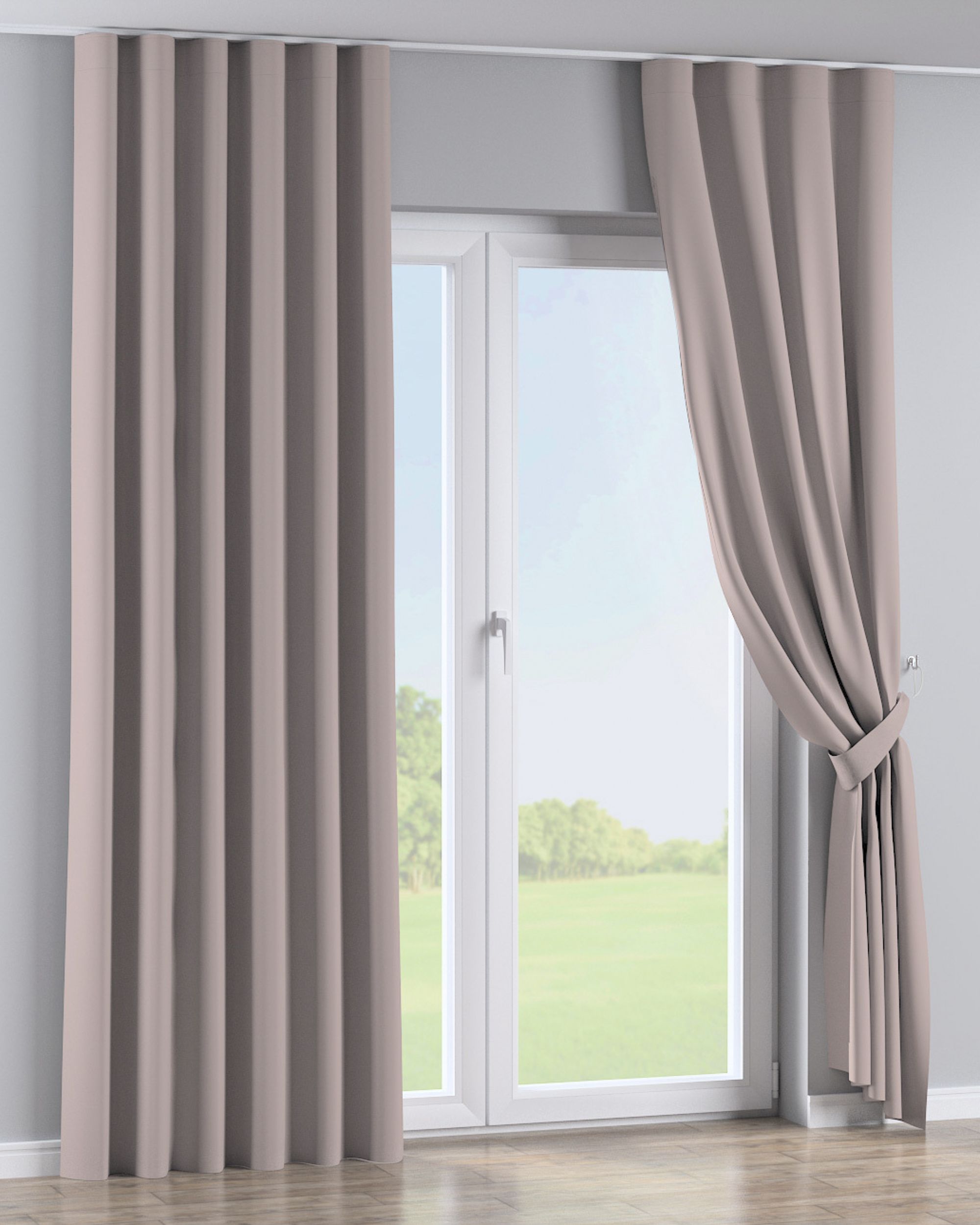 Wave Curtain product colour beige fabric blackout (hover)