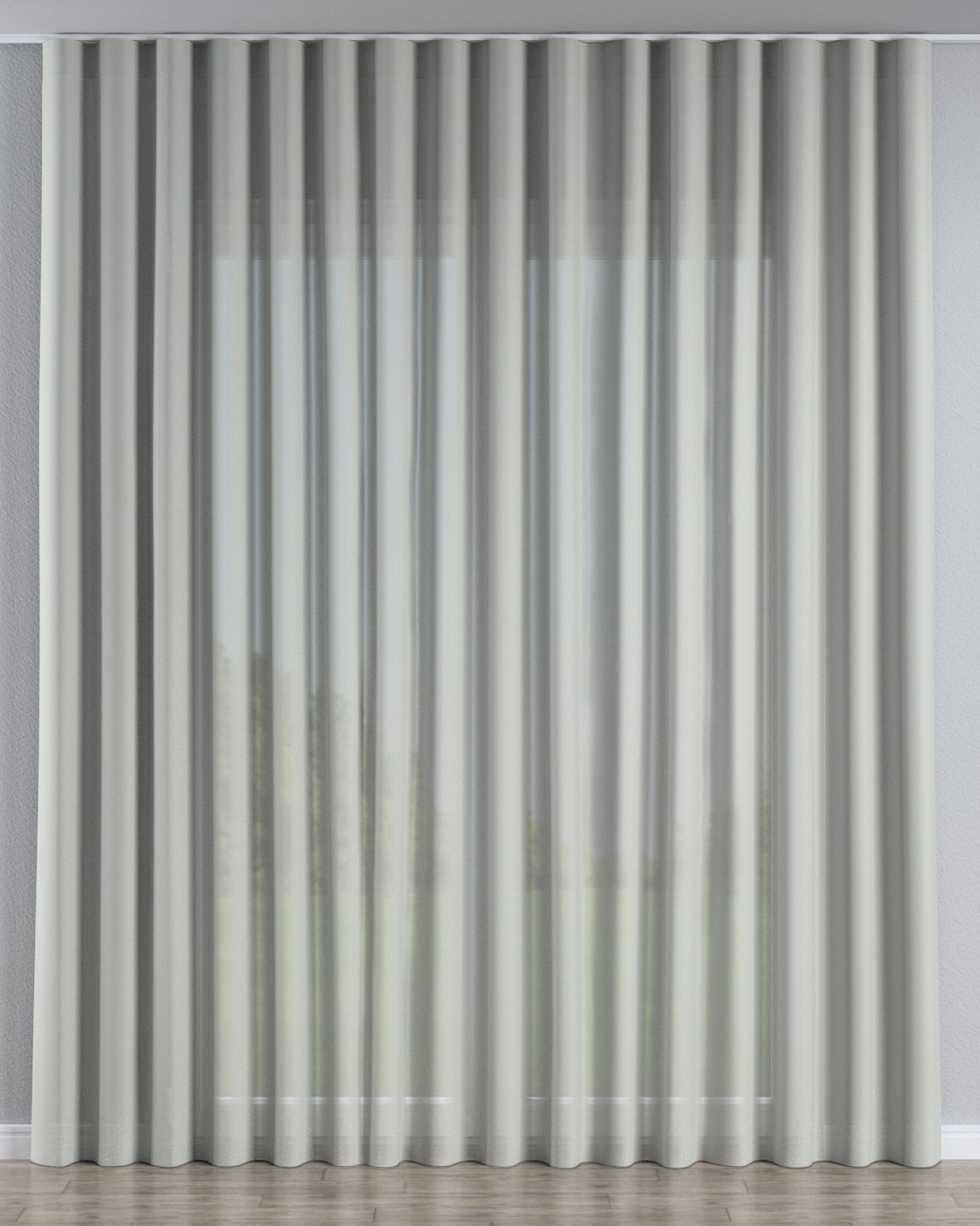 Wave net curtain product colour cream fabric semi-sheer, structured