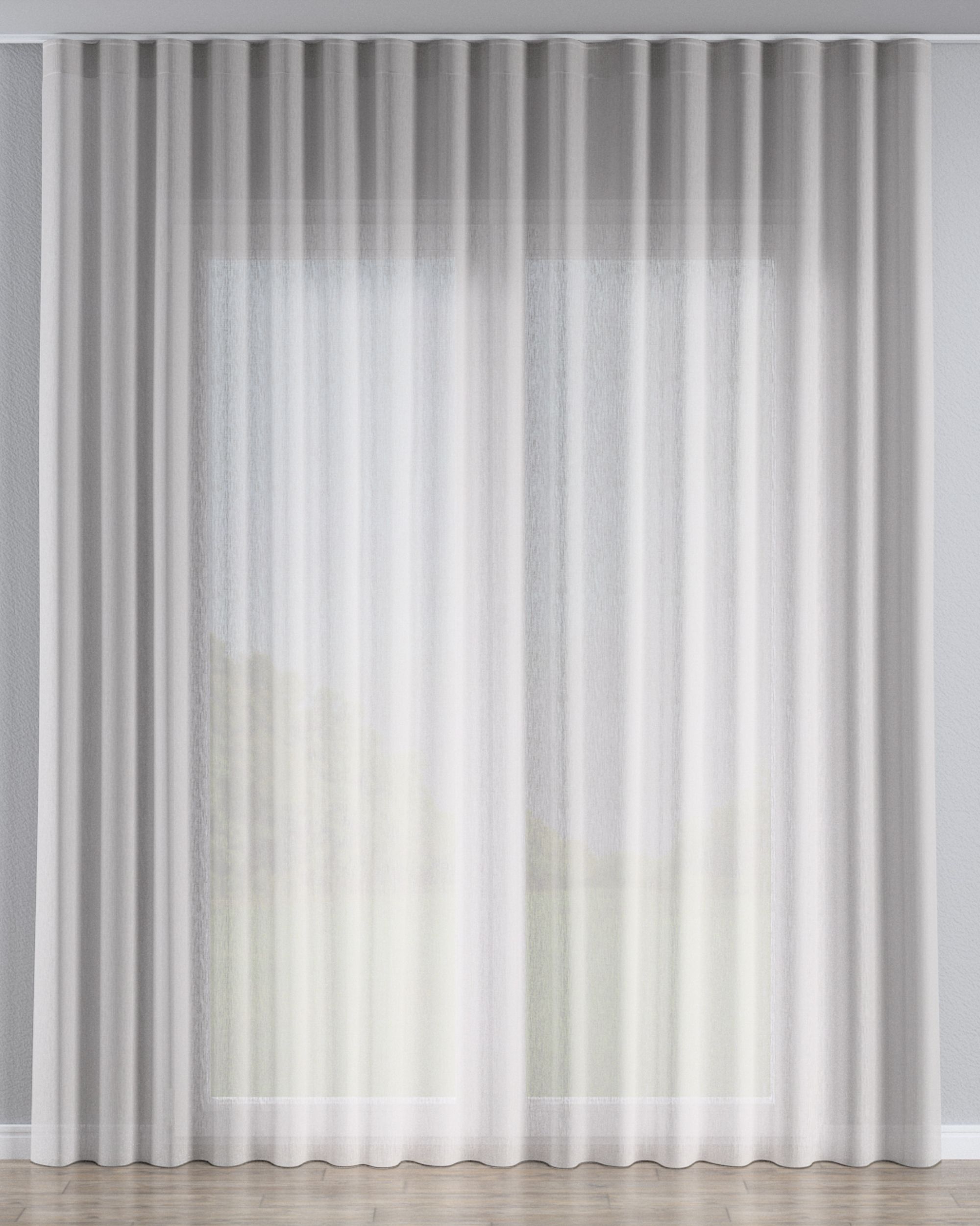 Wave net curtain product colour beige fabric semi-sheer, structured