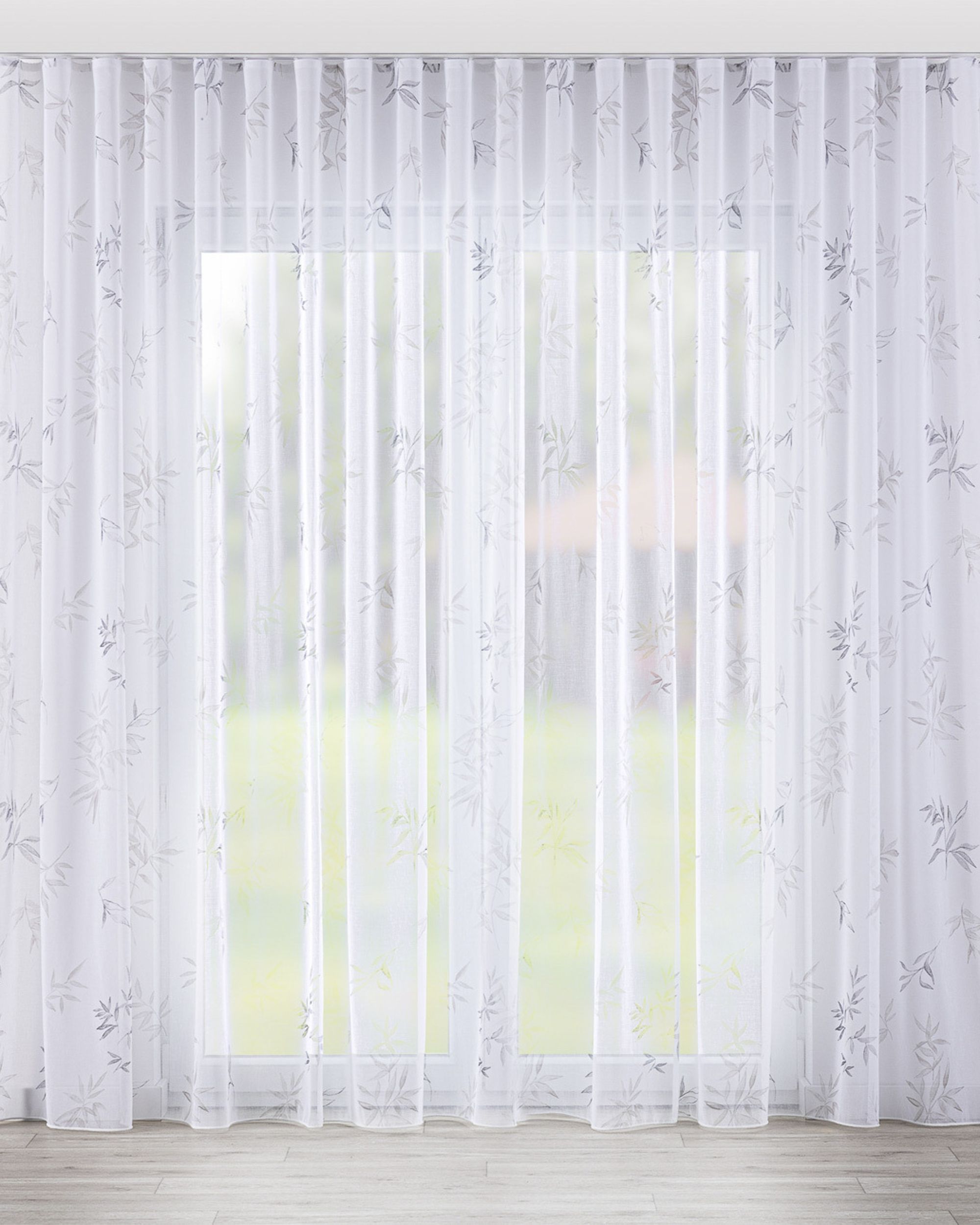 Wave net curtain product colour white fabric semi-sheer, patterned