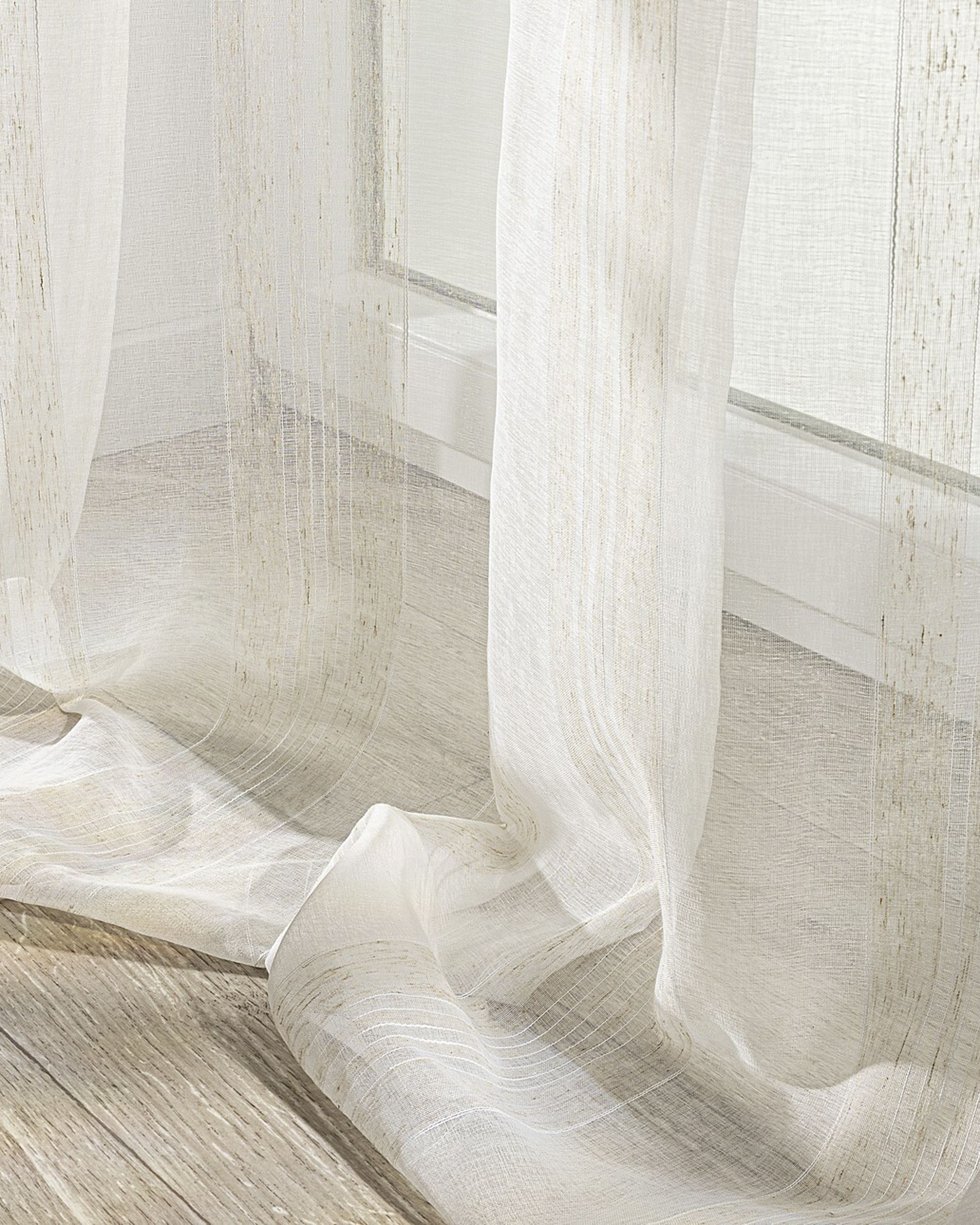 Single pinch pleat curtain product colour cream fabric semi-sheer, structured, patterned