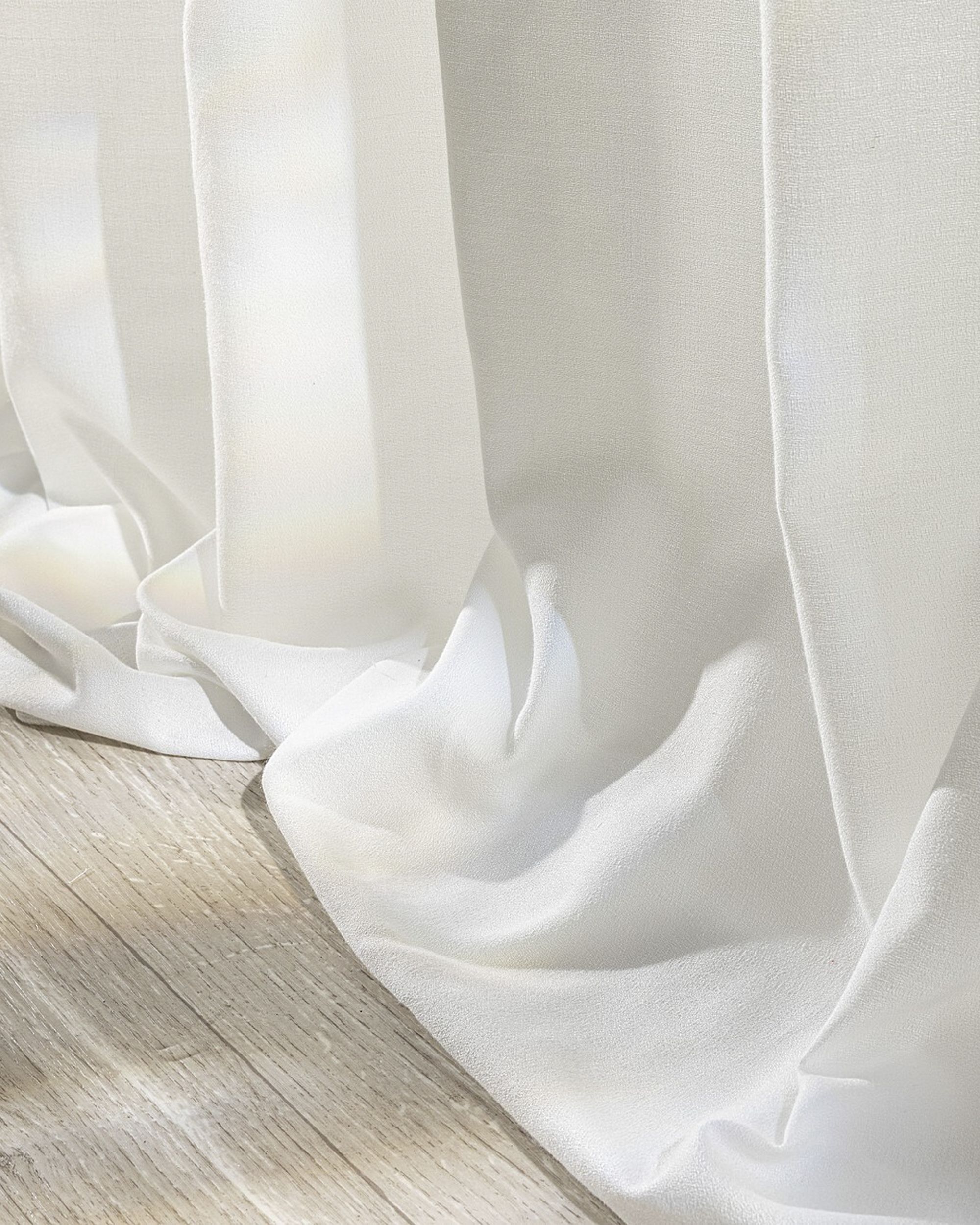 Single pinch pleat curtain product colour cream fabric semi-sheer, structured