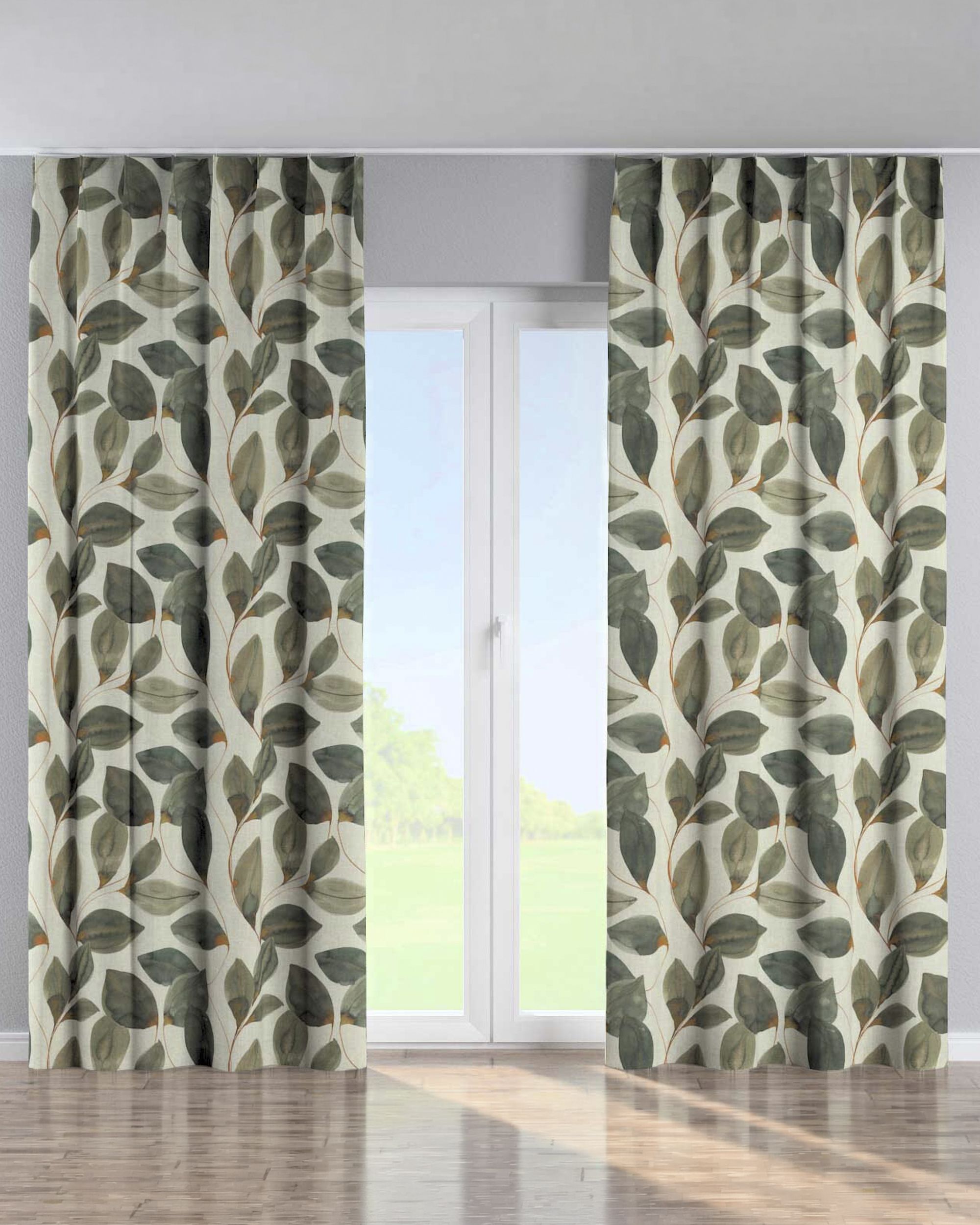 Single pinch pleat curtain product colour multicolour fabric patterned