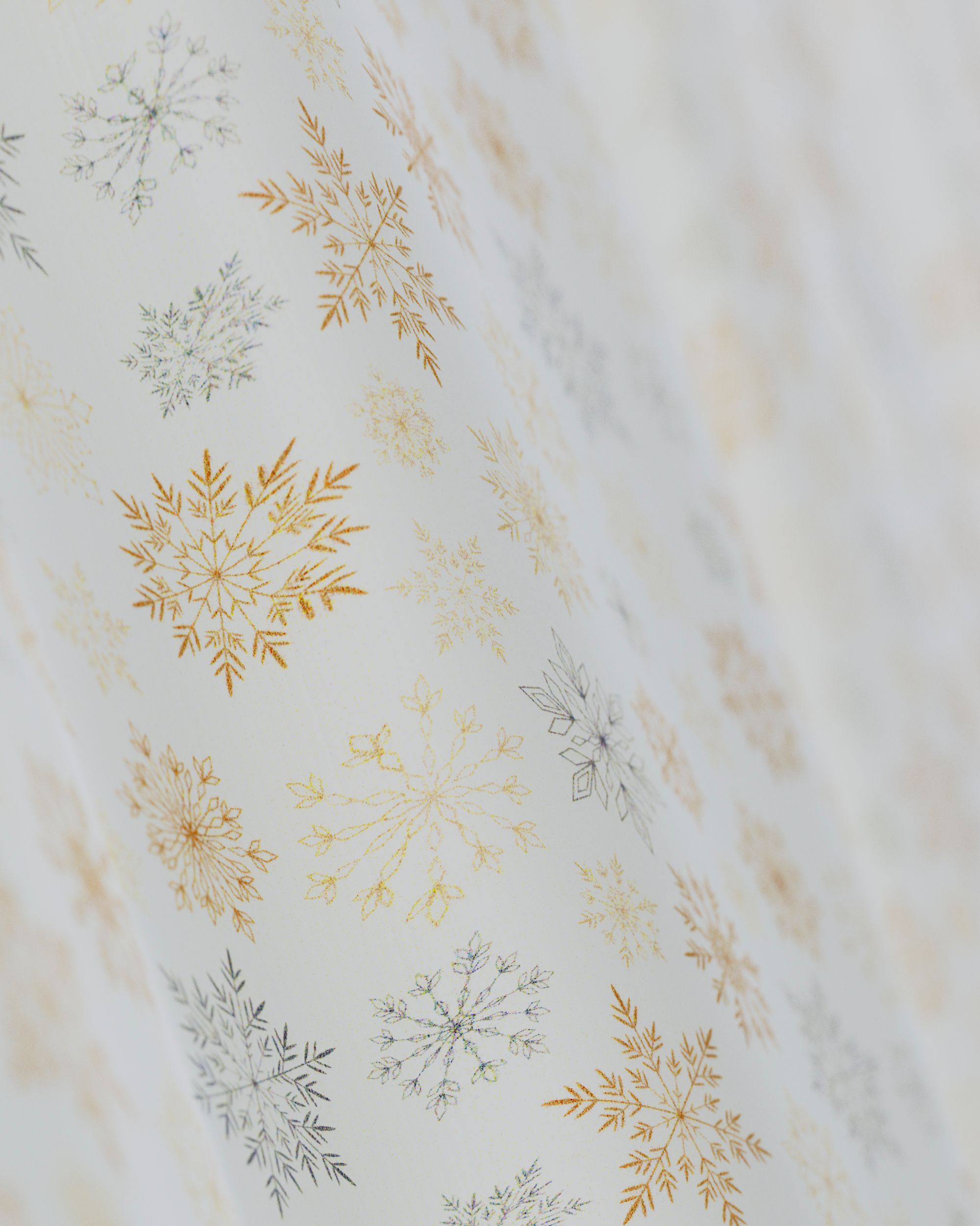 Single pinch pleat curtain product colour white fabric patterned (hover)
