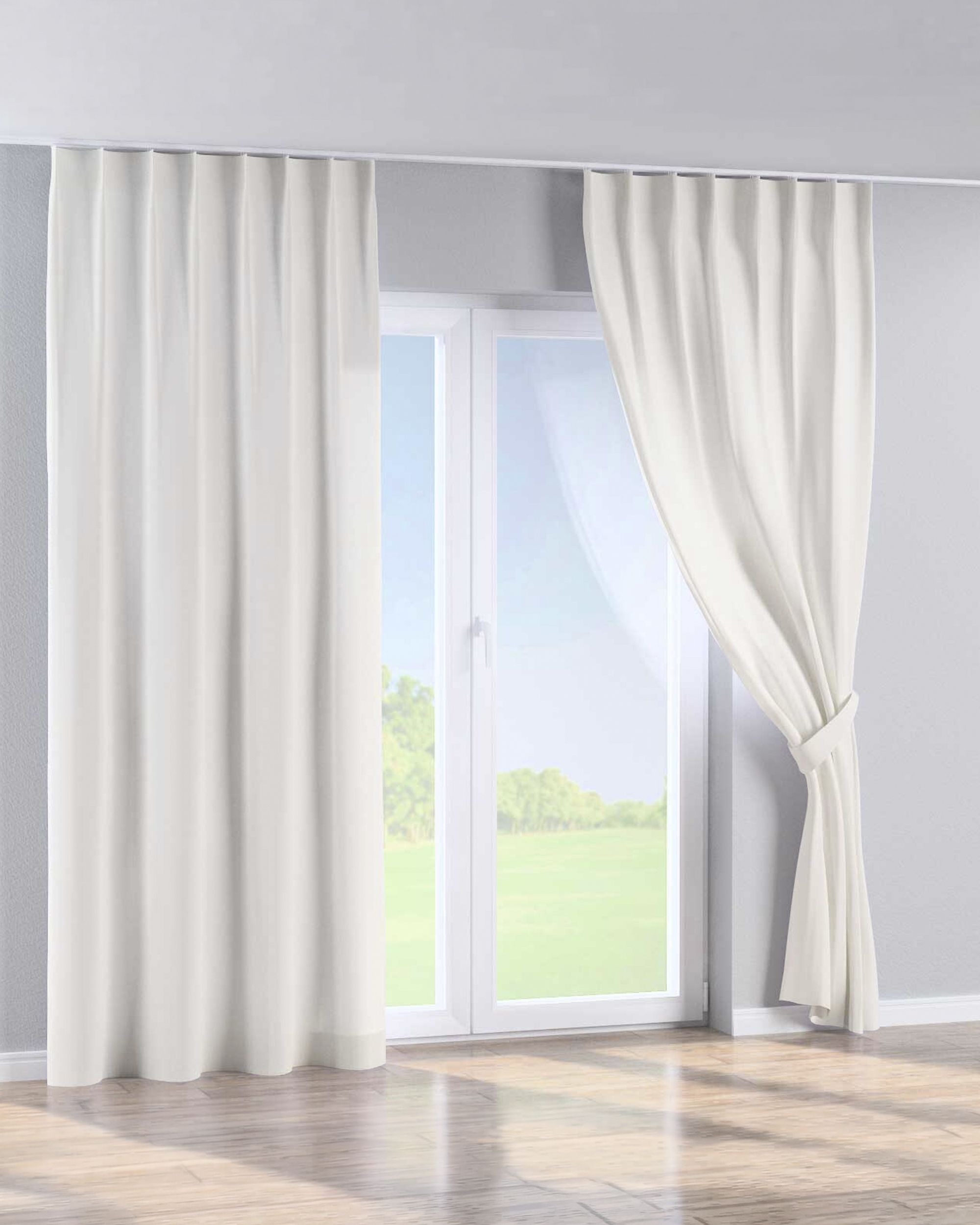 Single pinch pleat curtain product colour white (hover)