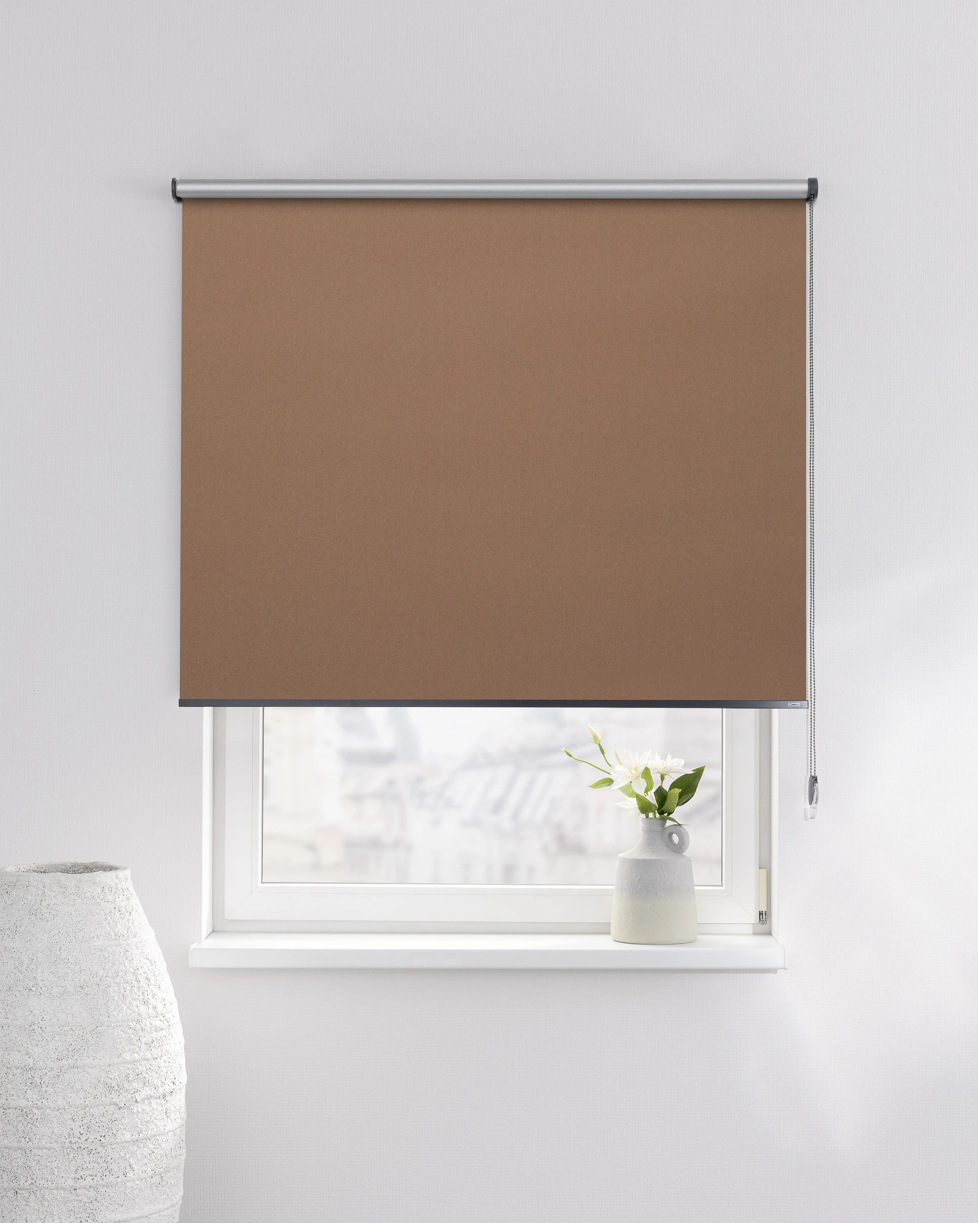 Classic Roller Blind product colour brown fabric reflective, blackout (hover)