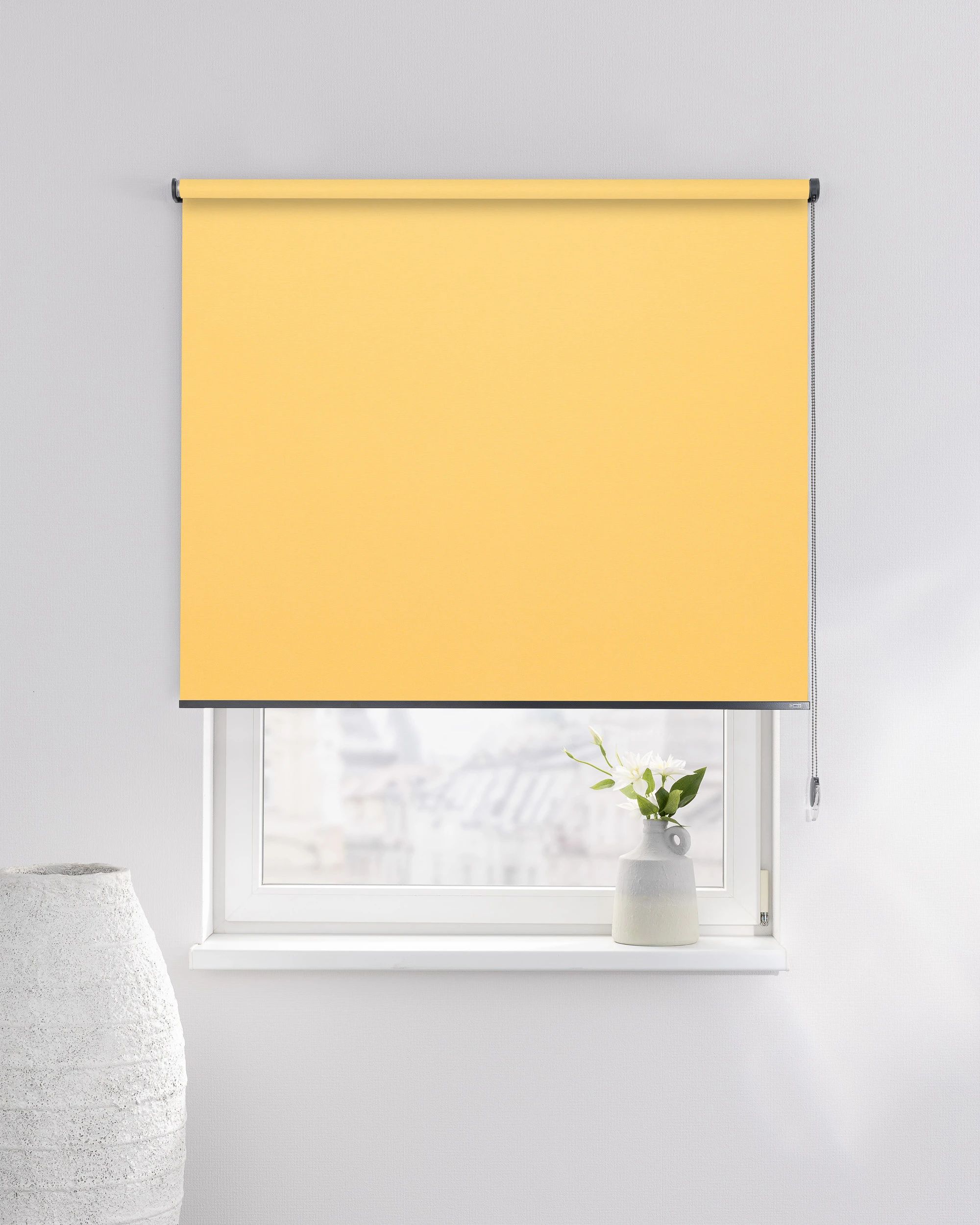 Classic Roller Blind product colour yellow fabric blackout (hover)