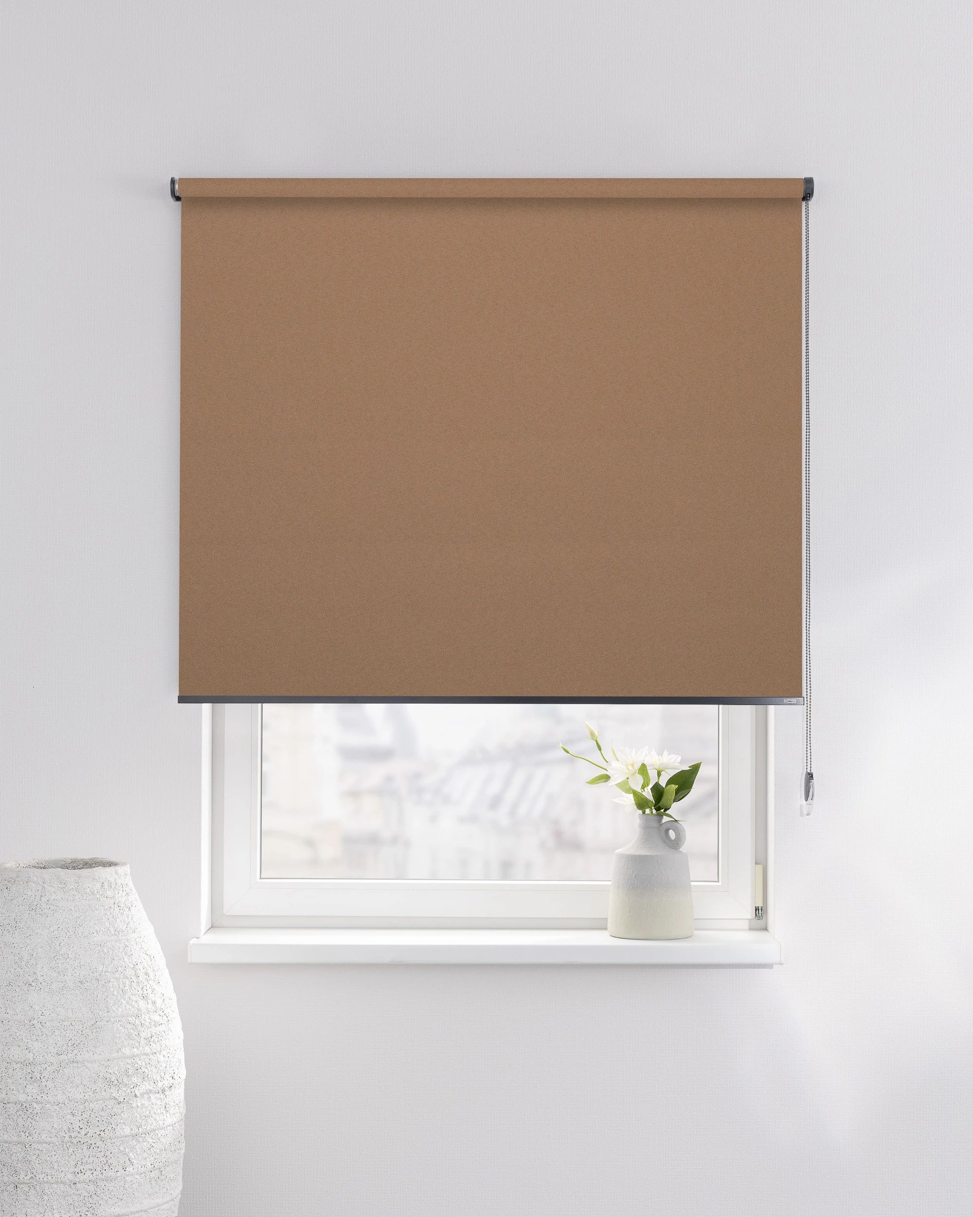 Classic Roller Blind product colour brown fabric blackout (hover)