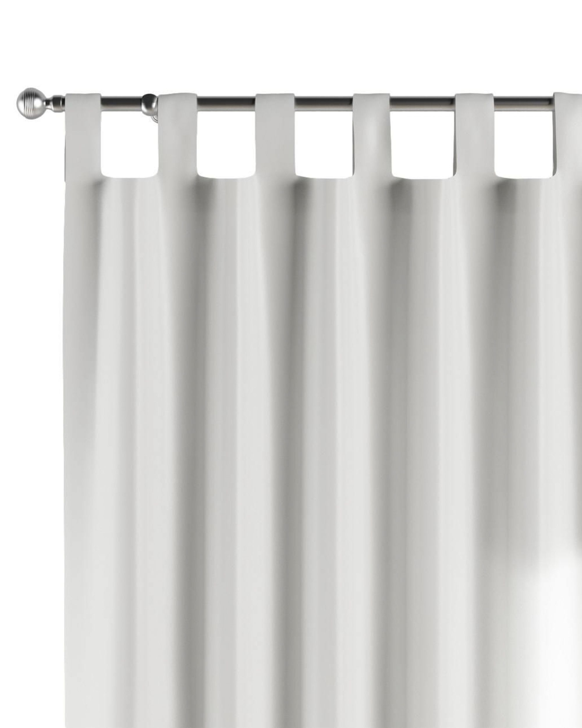 Tab top curtain product colour beige fabric structured (hover)