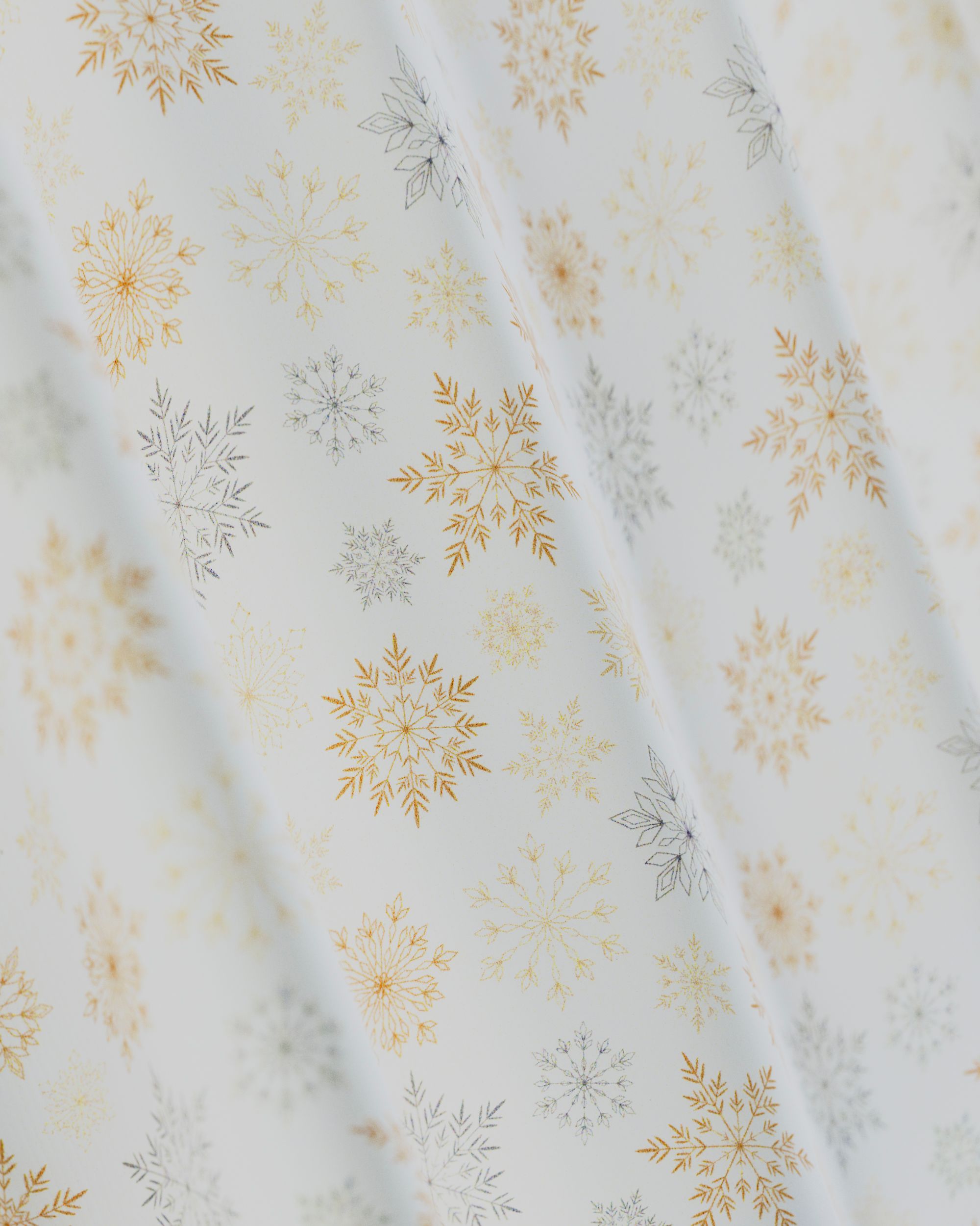 Slot and frill curtain product colour white fabric patterned (hover)