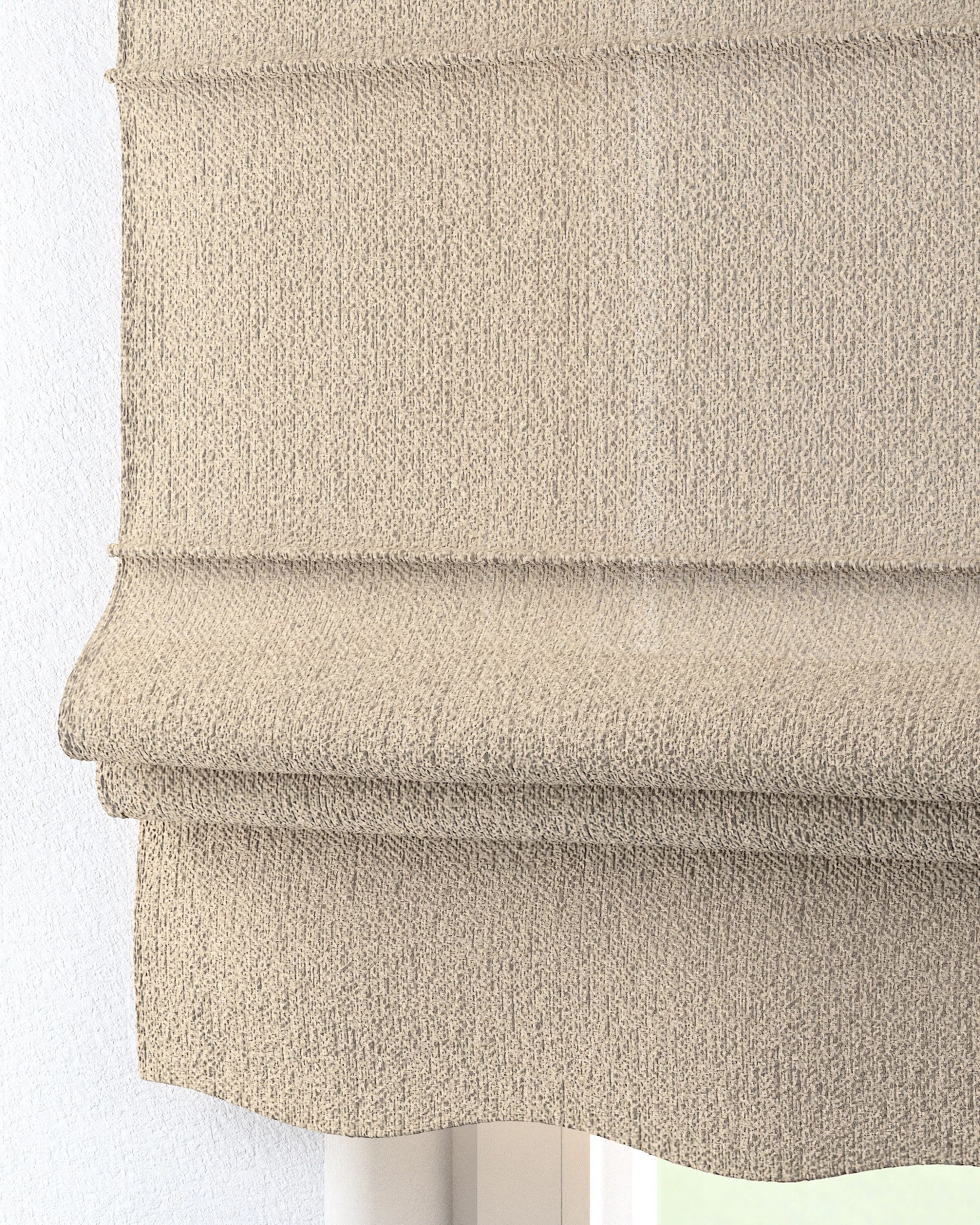 Florence Roman blind product colour beige fabric structured (hover)