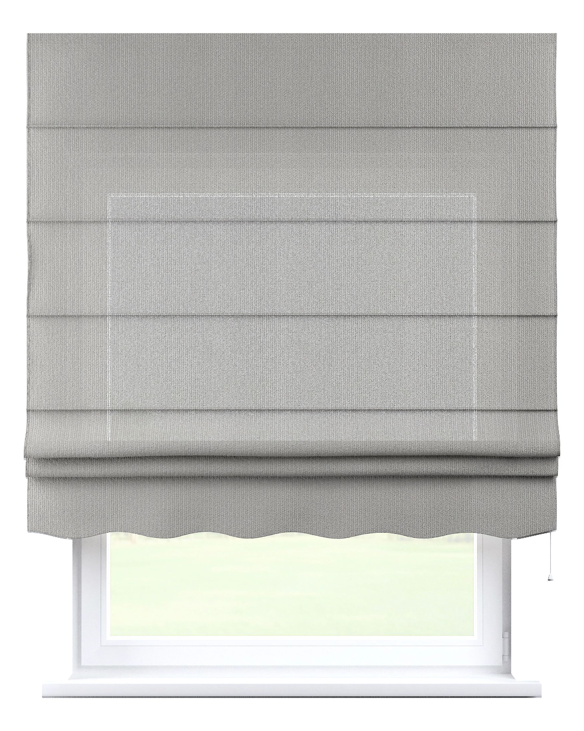 Florence Roman blind product colour grey fabric structured