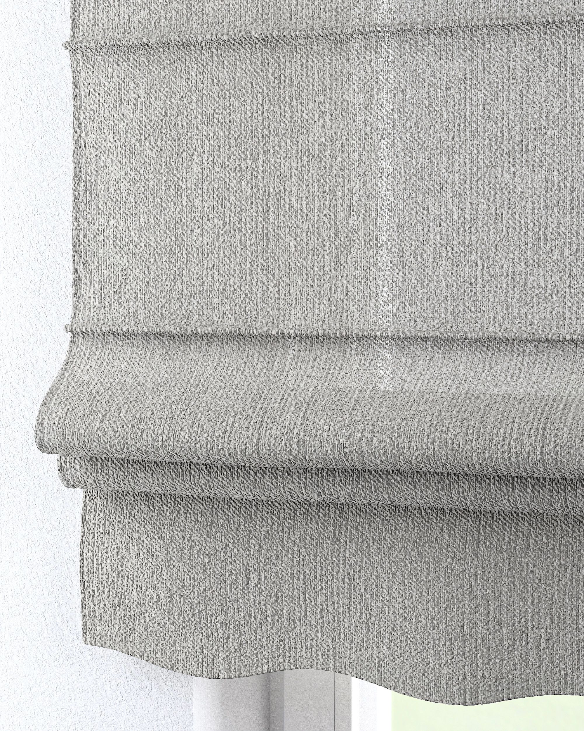 Florence Roman blind product colour grey fabric structured (hover)