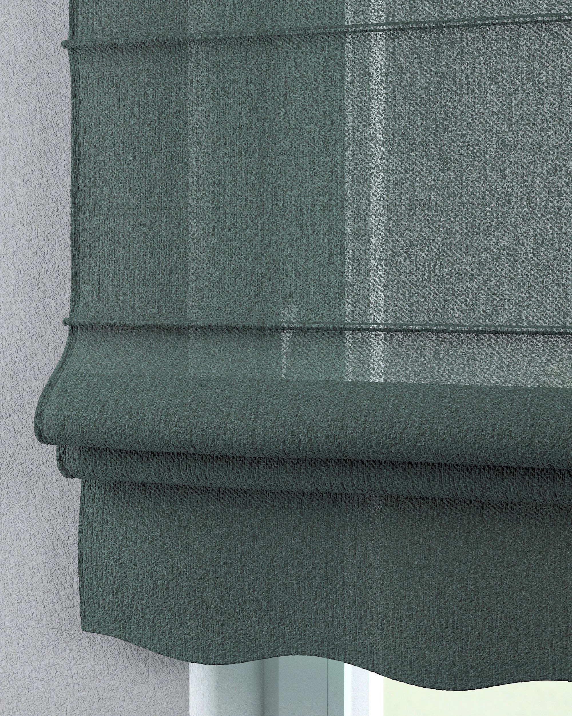 Florence Roman blind product colour green fabric structured (hover)