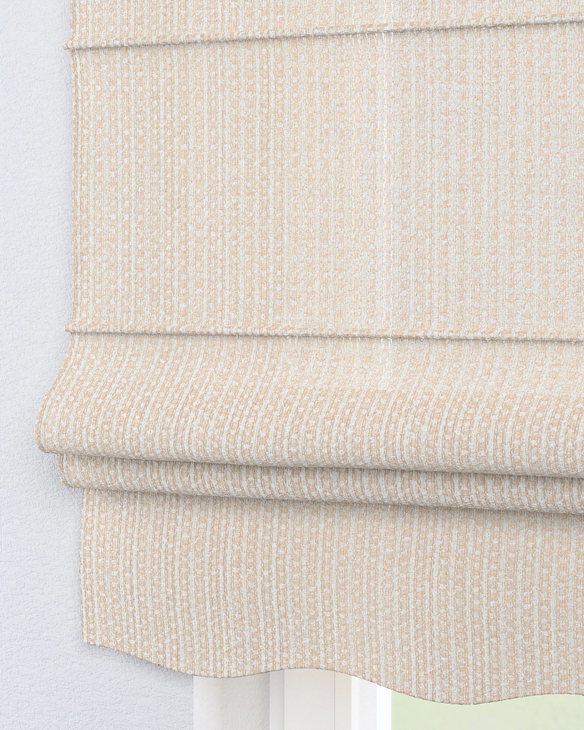 Florence Roman blind product colour cream fabric structured (hover)