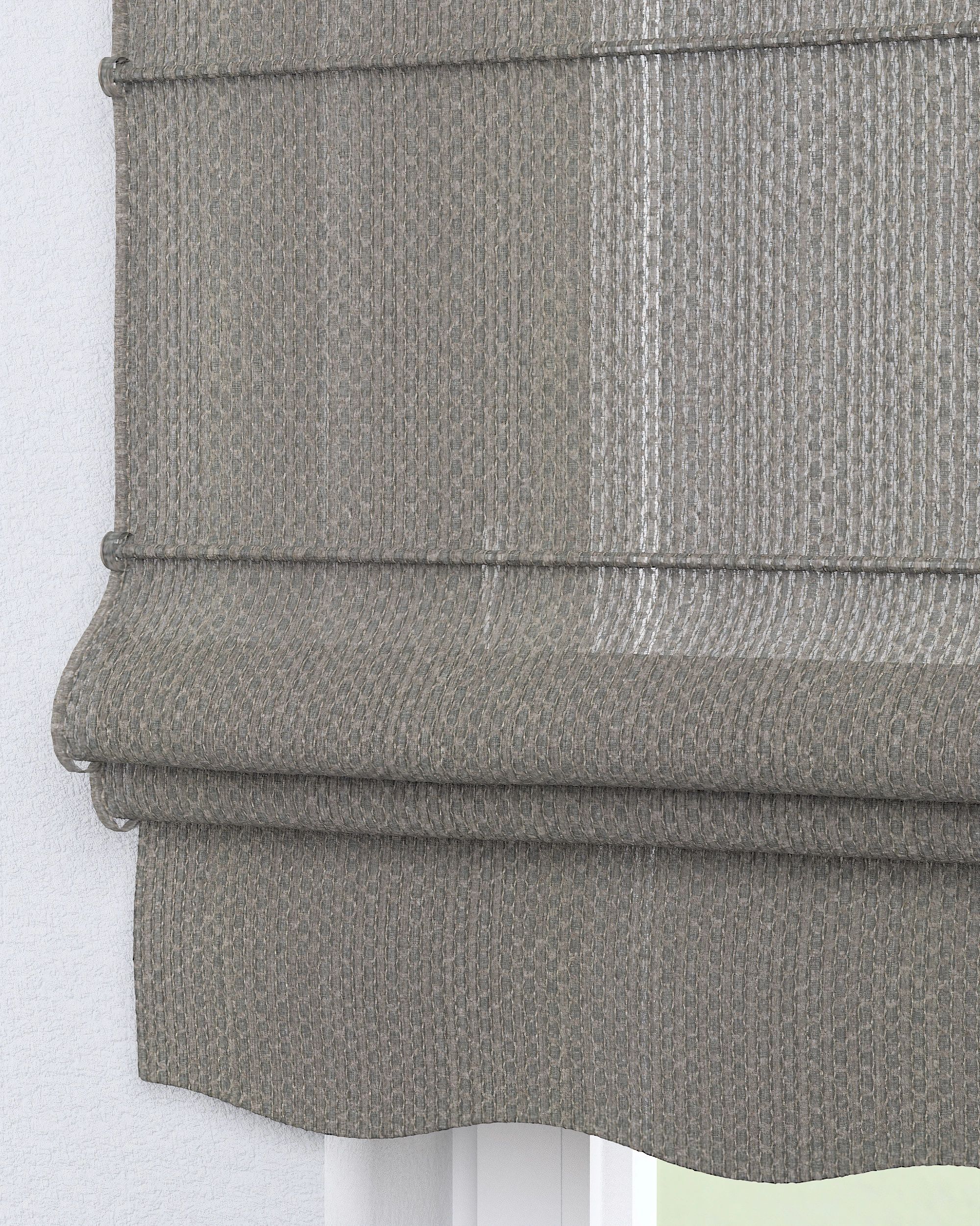 Florence Roman blind product colour grey fabric structured (hover)