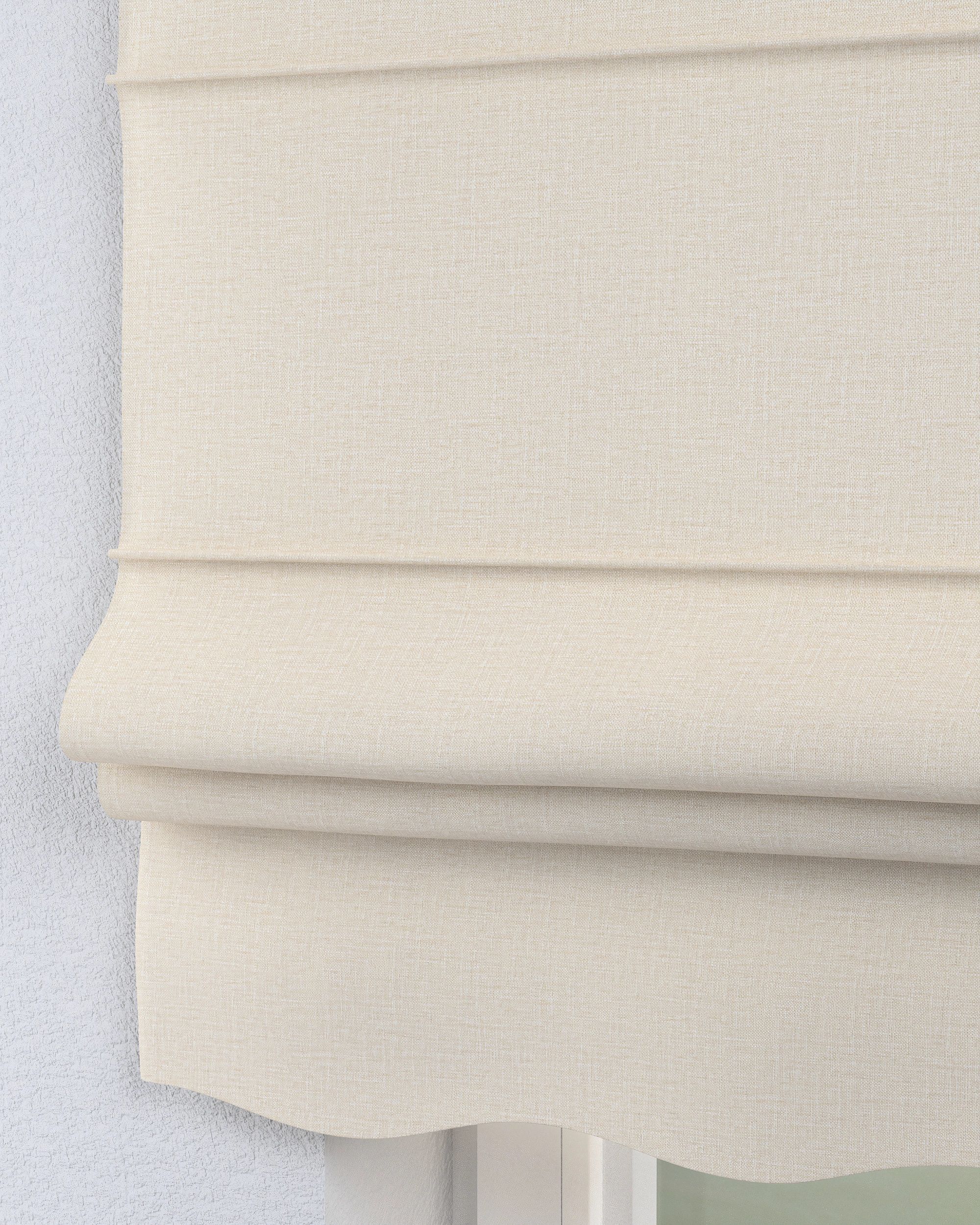 Florence Roman blind product colour beige fabric structured (hover)