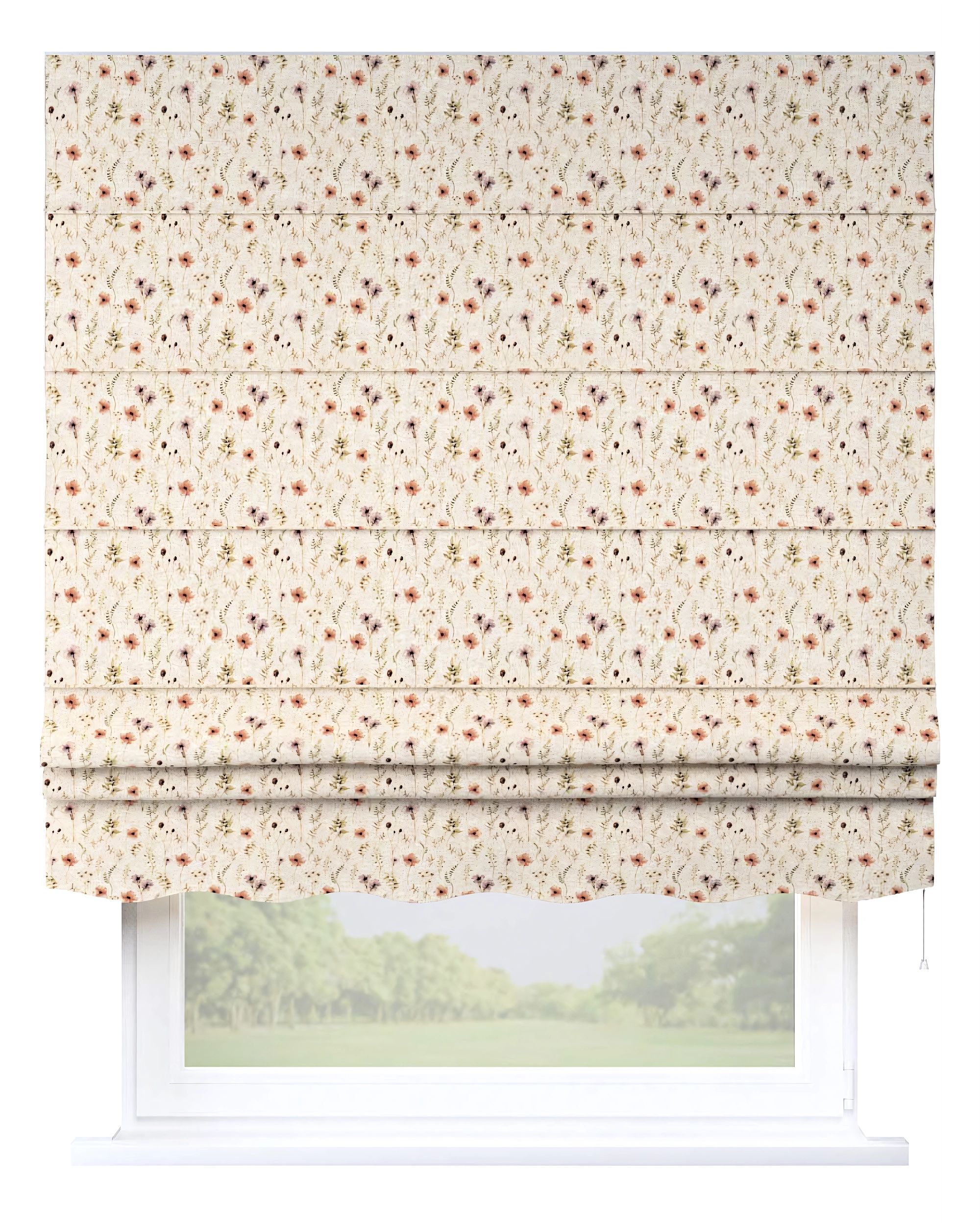 Florence Roman blind product colour multicolour fabric structured, patterned