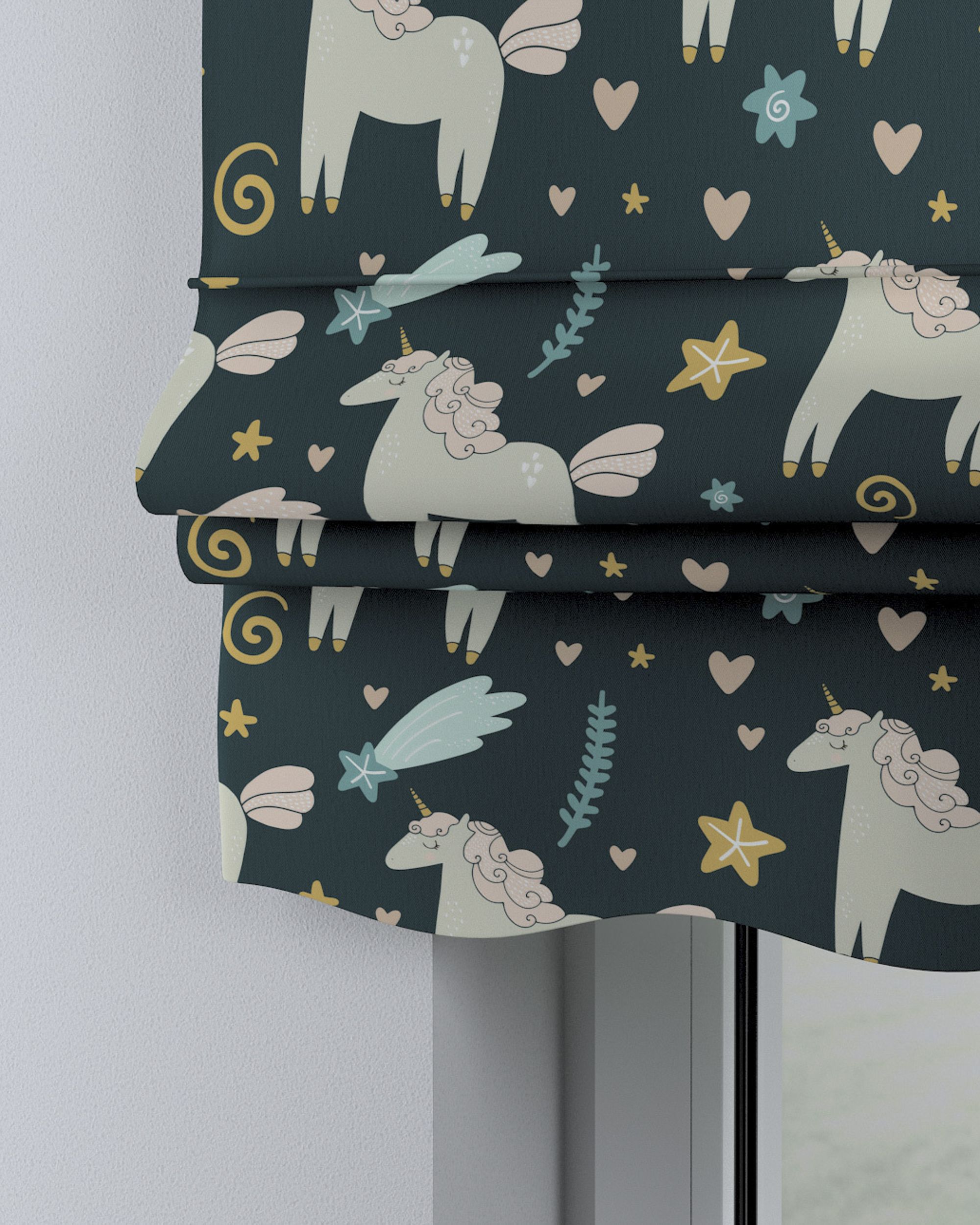Florence Roman blind product colour brown fabric patterned (hover)