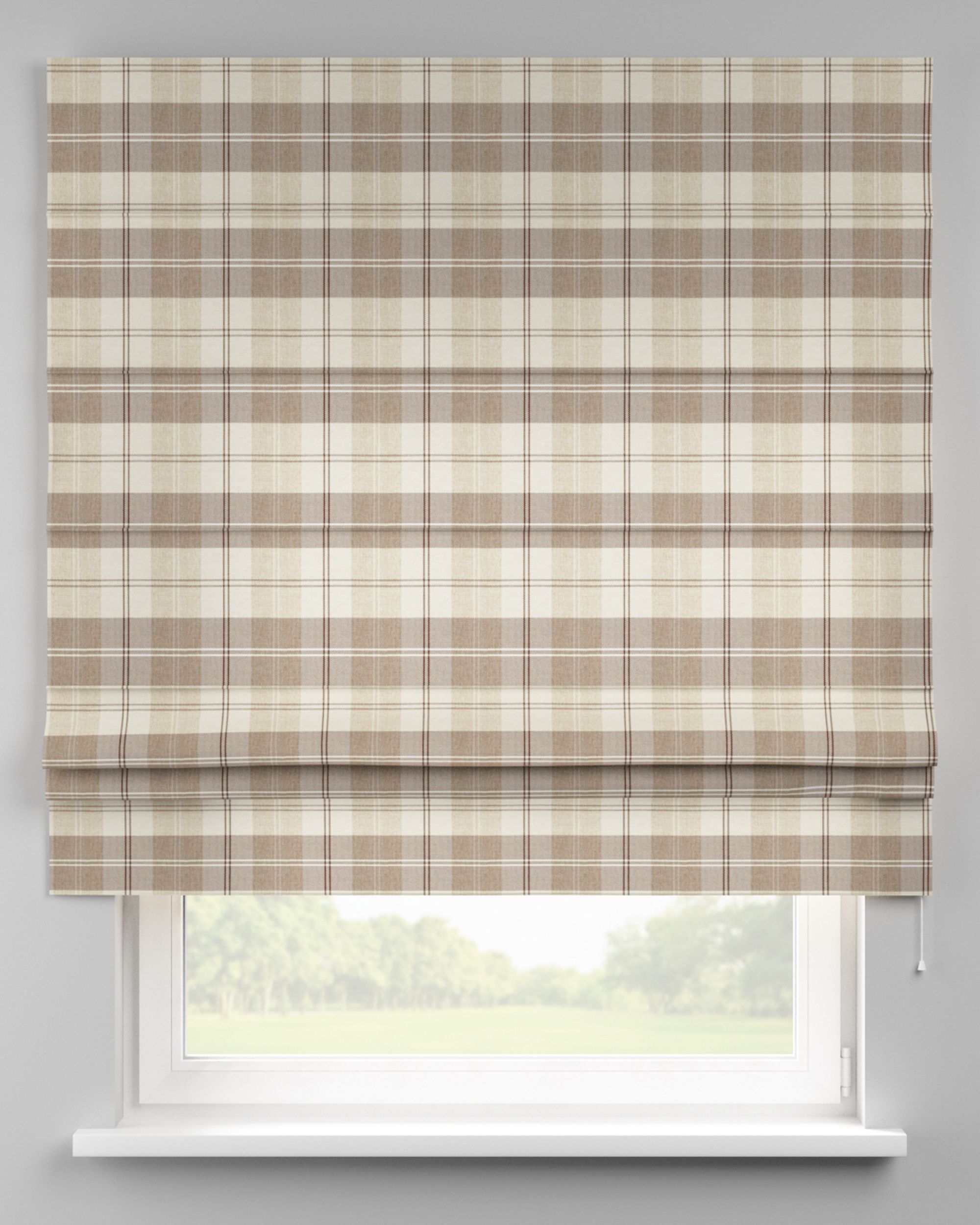 Padva Roman blind product colour beige fabric structured, patterned