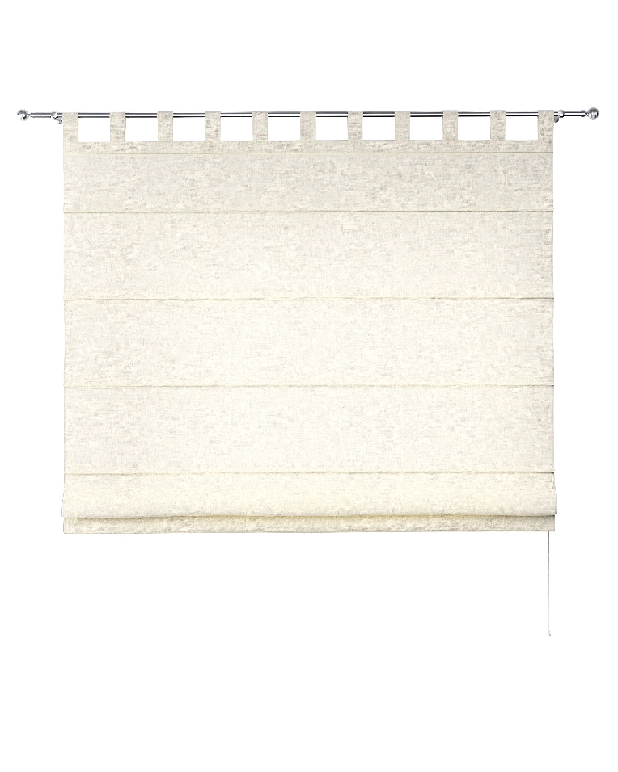 Verona tab top Roman blind product colour cream fabric structured (hover)